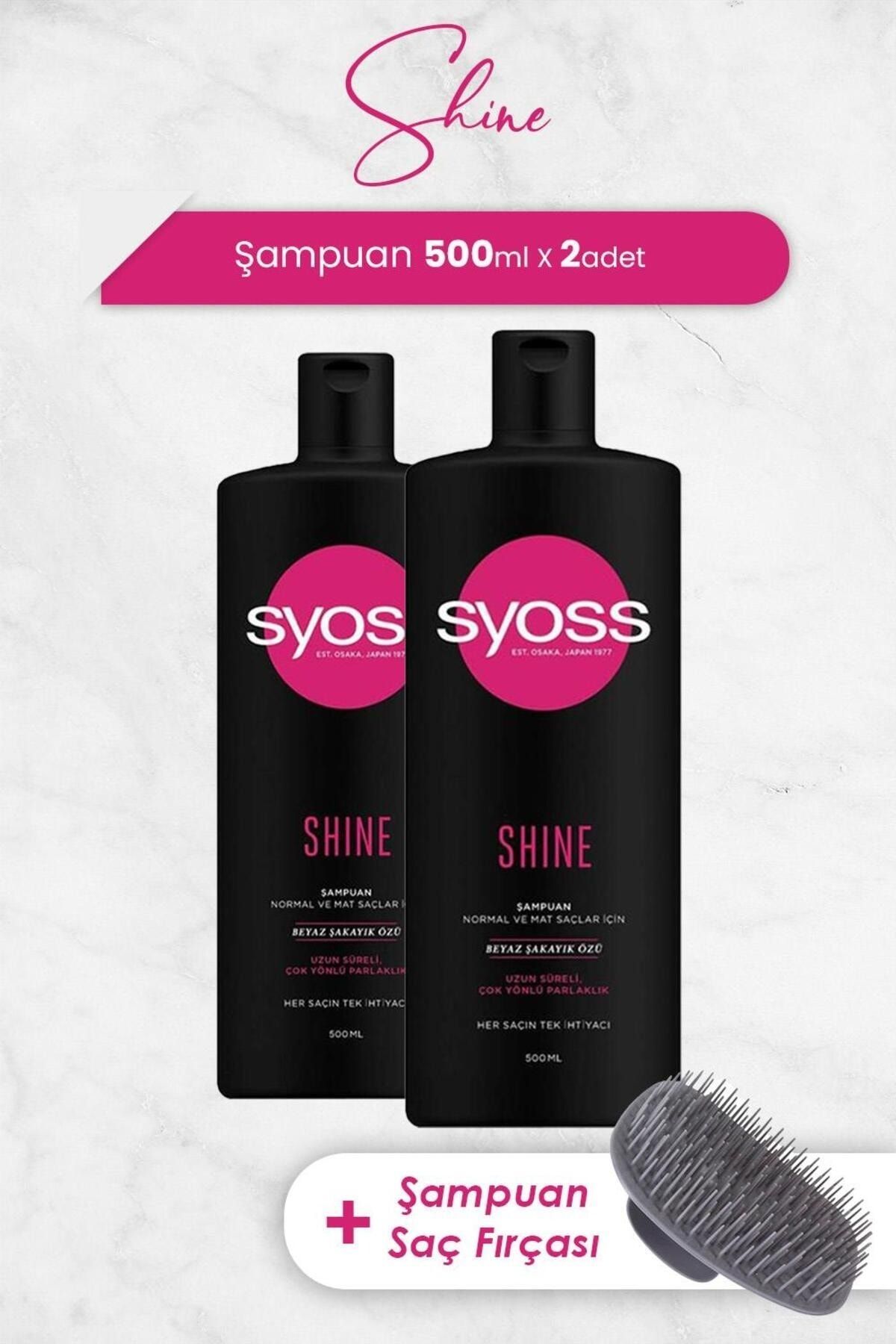 Syoss Şampuan Shine 500 ml x 2 Adet ve Şampuan Fırçası