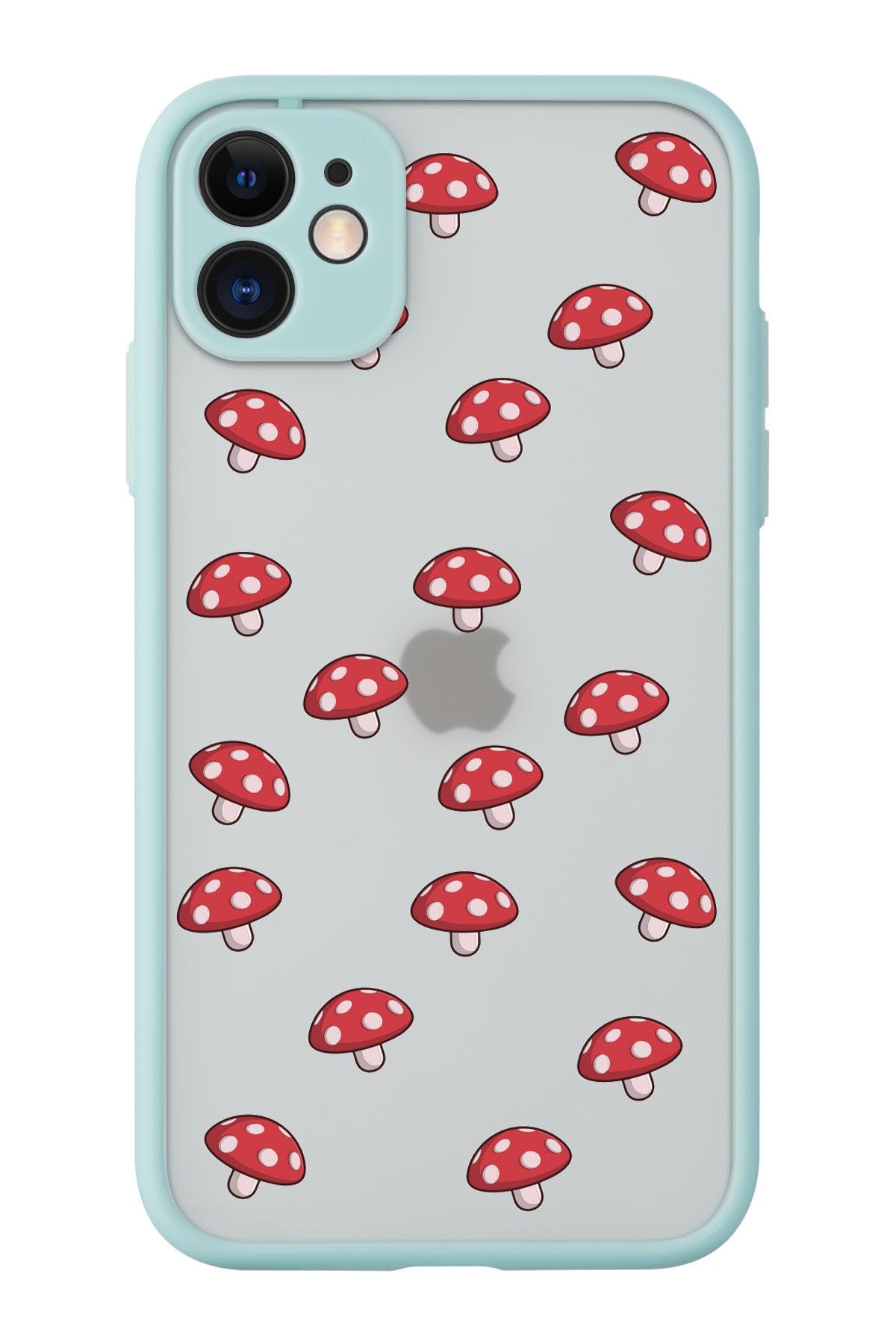 Rupti Iphone 11 Uyumlu Mushrooms Tasarımlı Darbe Emici Lens Korumalı Mat Hux Kılıf