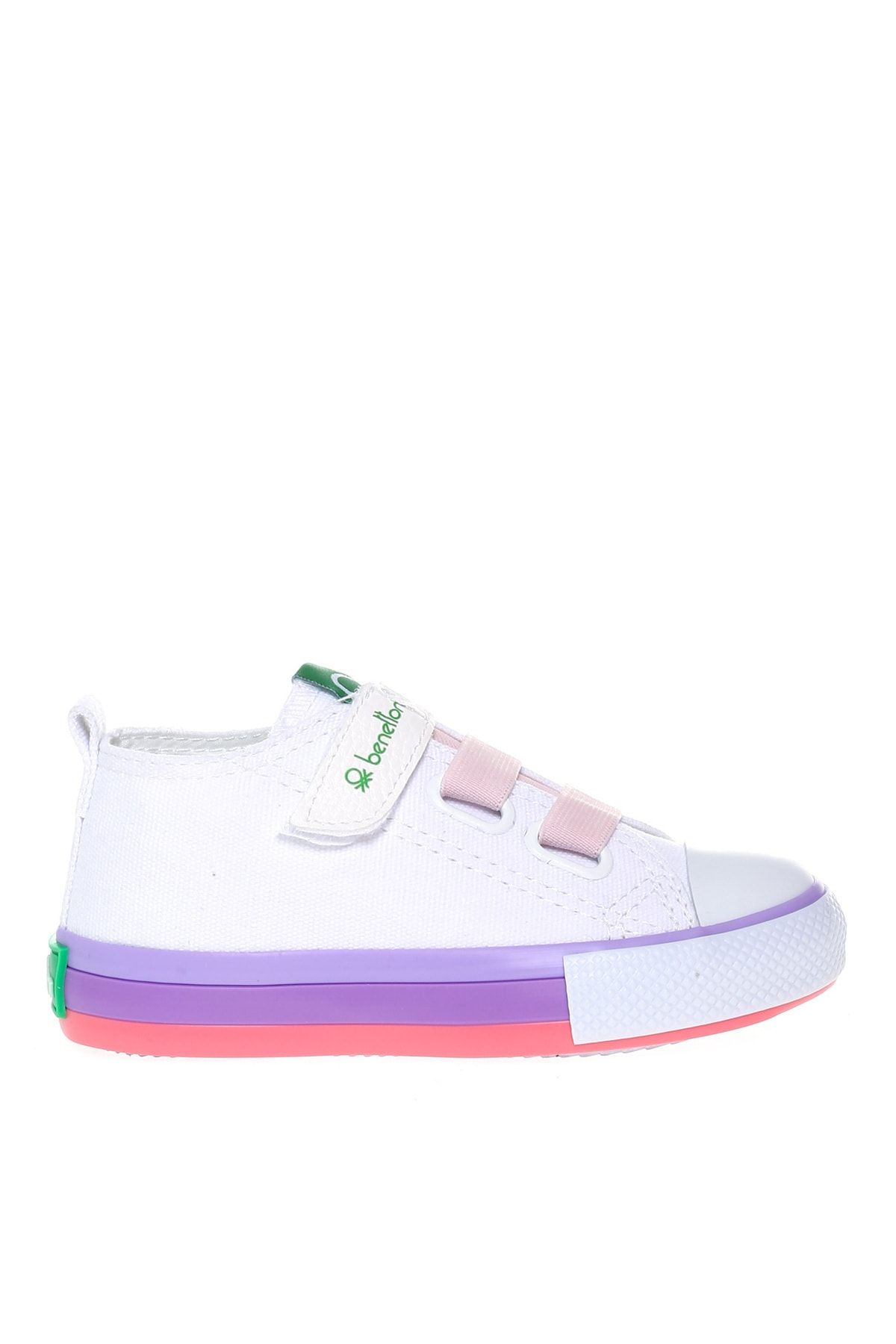 Benetton Beyaz - Pembe Kız Çocuk Yürüyüş Ayakkabısı BN-30649 177-Beyaz-Pembe