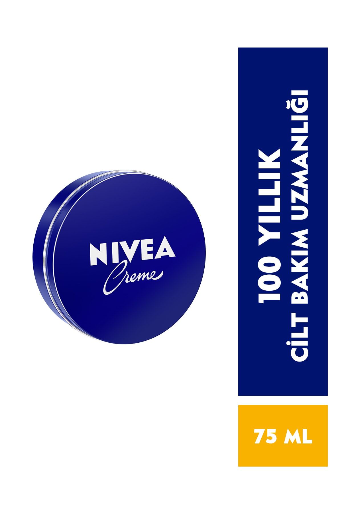 NIVEA Creme 75ml, Bakım Yapan Koruma, Uzun Süreli Yoğun Nemlendirici, El Yüz ve Vücut
