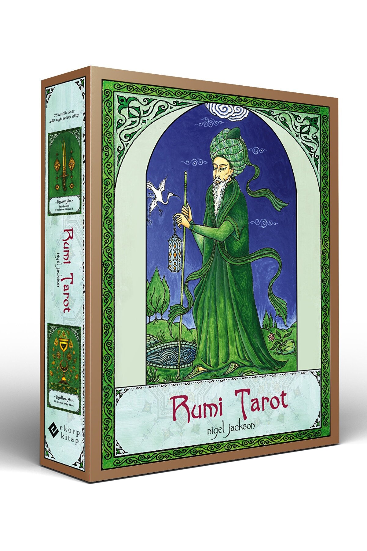 Ekorp Kitap Rumi Tarot Takımı 78 Kart ve Rehber Kitap 2021 Orijinal Evrensel Baskı Oval Kenarlar