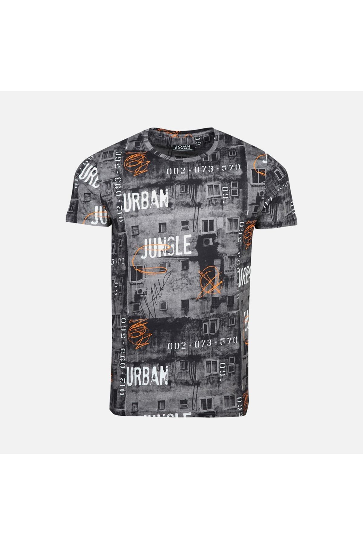 John Frank Urban Erkek Dijital Baskılı T-shirt