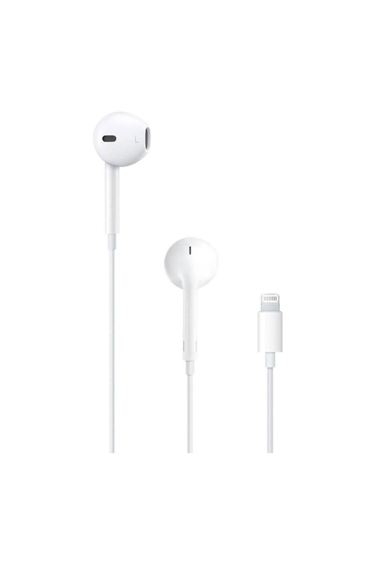 Deppo Trend Apple iPhone 7/8/8Plus/X/Xr/Xs/XsMax/11/12/13/14 Pro Max Uyumlu Mikrofonlu Beyaz Lightning Kulaklık