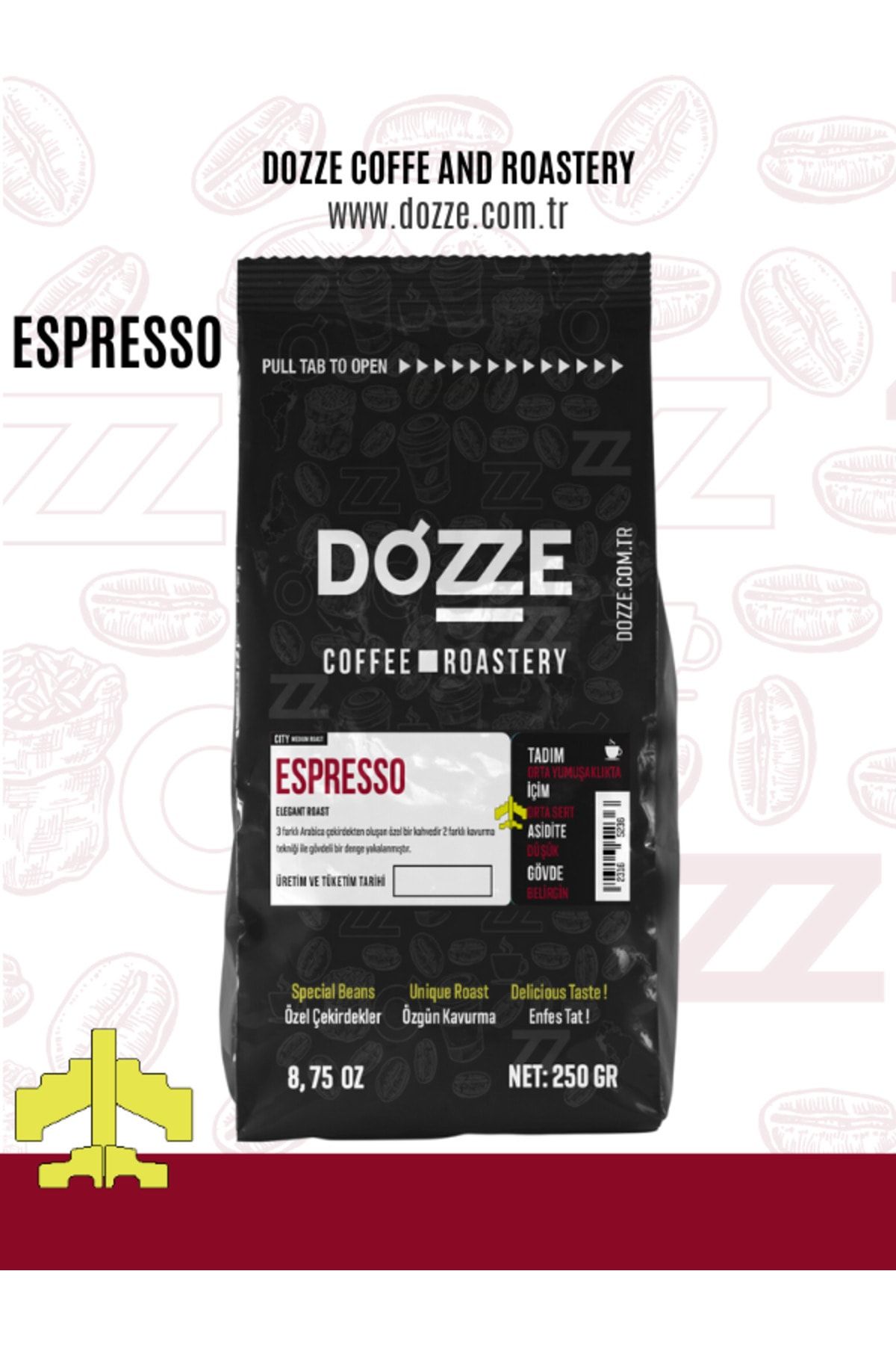 Dozze 250gr Espresso Kahve Moka Pot Için