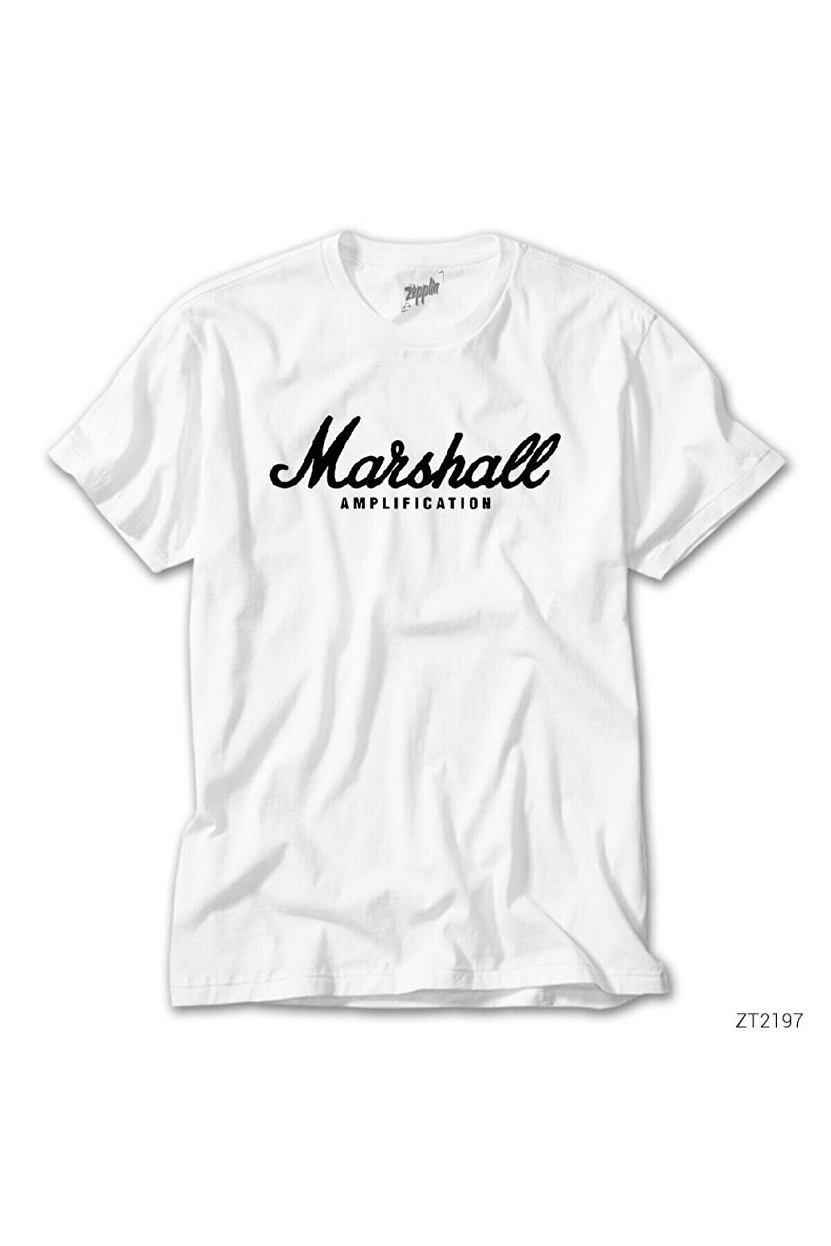 Z zepplin Marshall Logo - 2 Beyaz Tişört