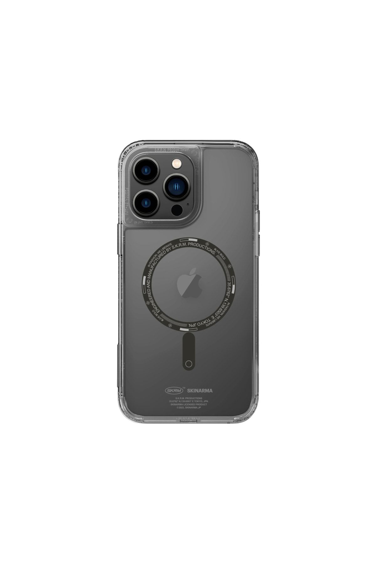 Skinarma Iphone 14 Pro Max Uyumlu Lisanslı Kılıf Şeffaf Airbag Tasarımlı Magsafe Şarj Saido Kapak