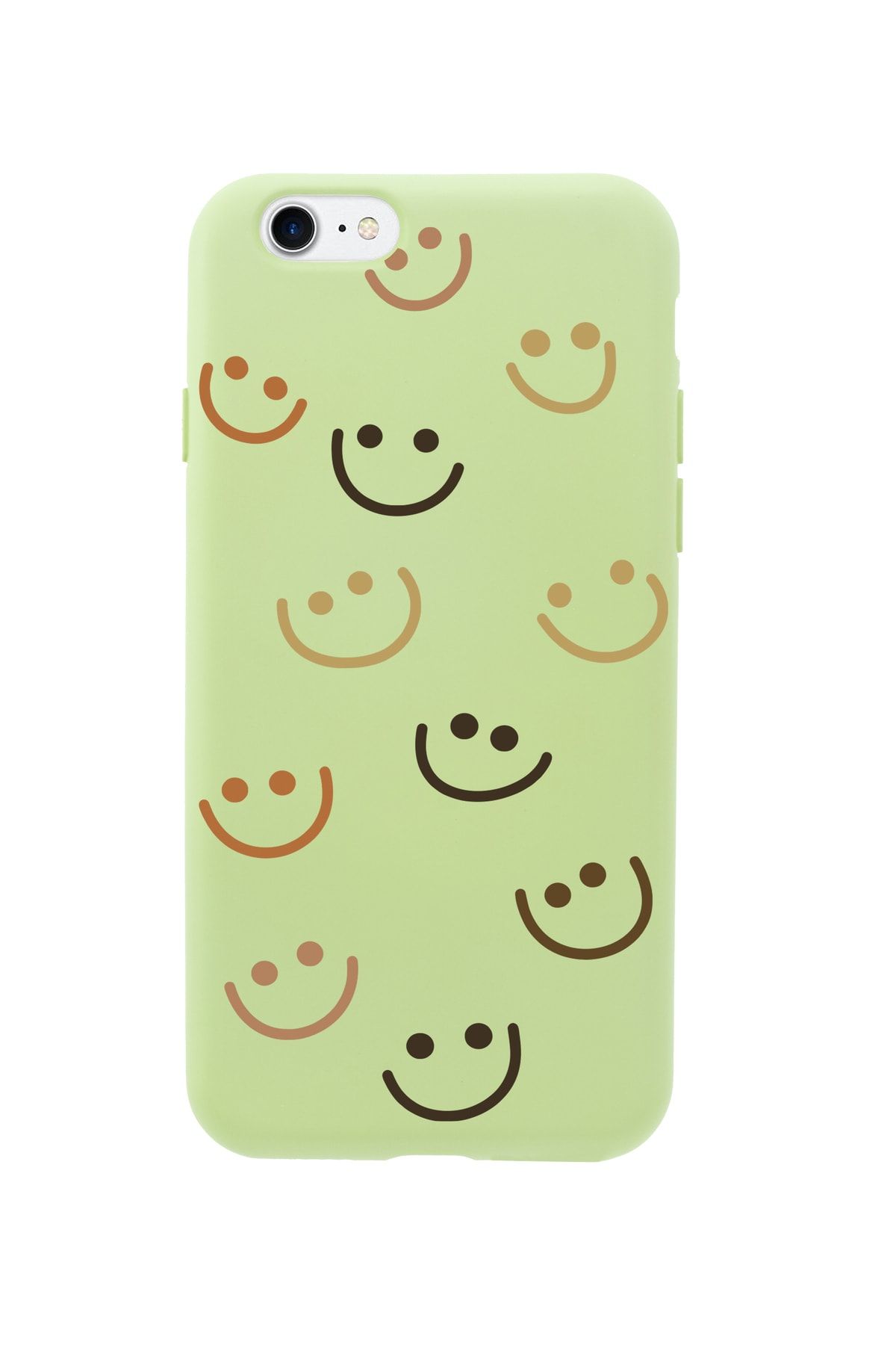 mooodcase Iphone 8 Smile Premium Silikonlu Yeşil Telefon Kılıfı