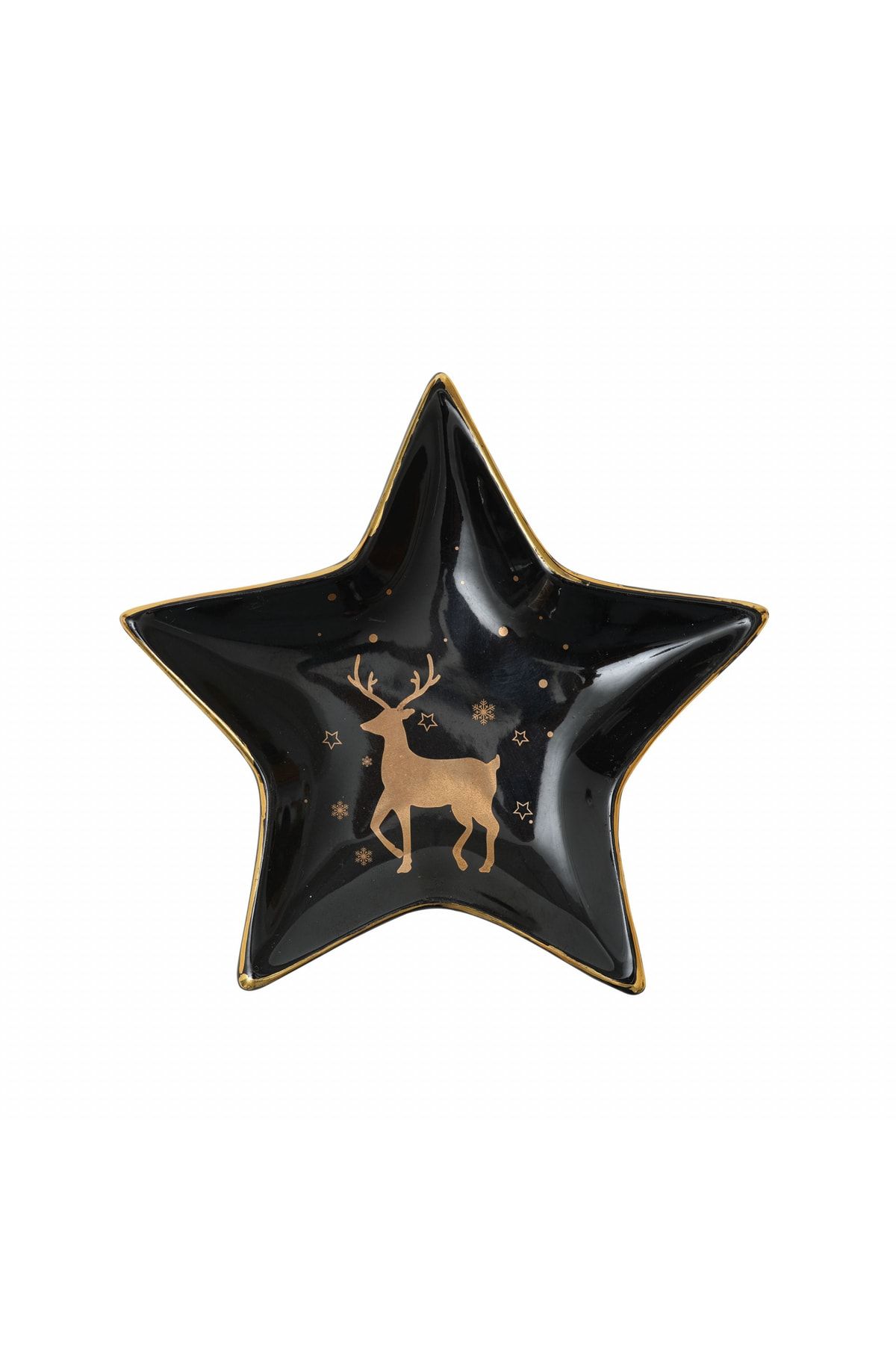 Karaca Home New Year Star Dekoratif Tabak 15 cm