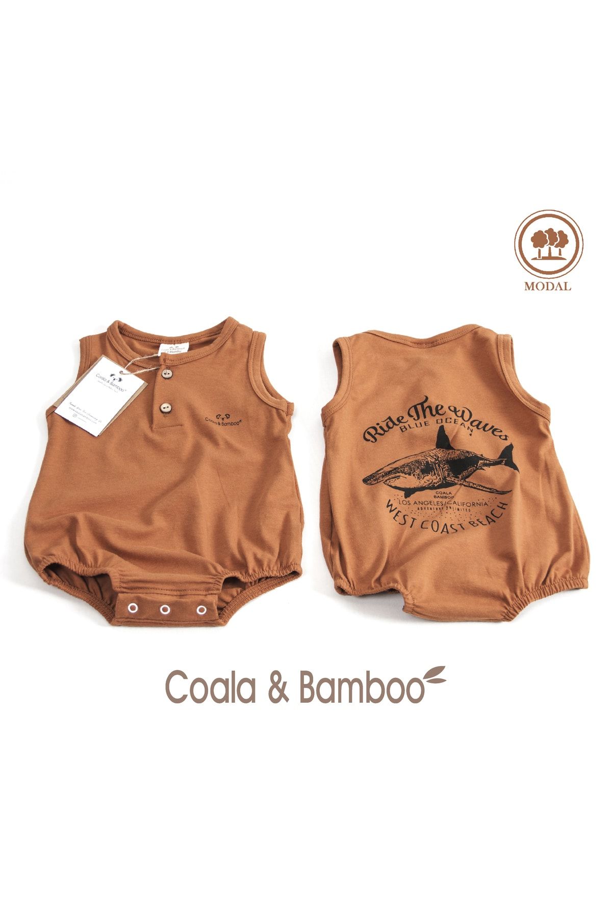 Coco & Bamboo Baskılı Modal Badi