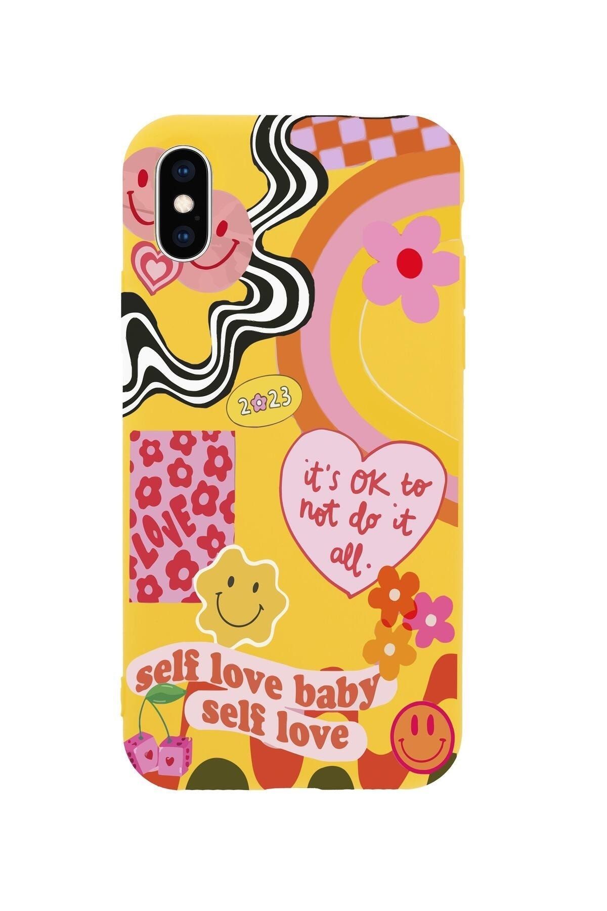 butikcase iPhone Xr Uyumlu Self Love Baby Tasarımlı Lansman Telefon Kılıfı