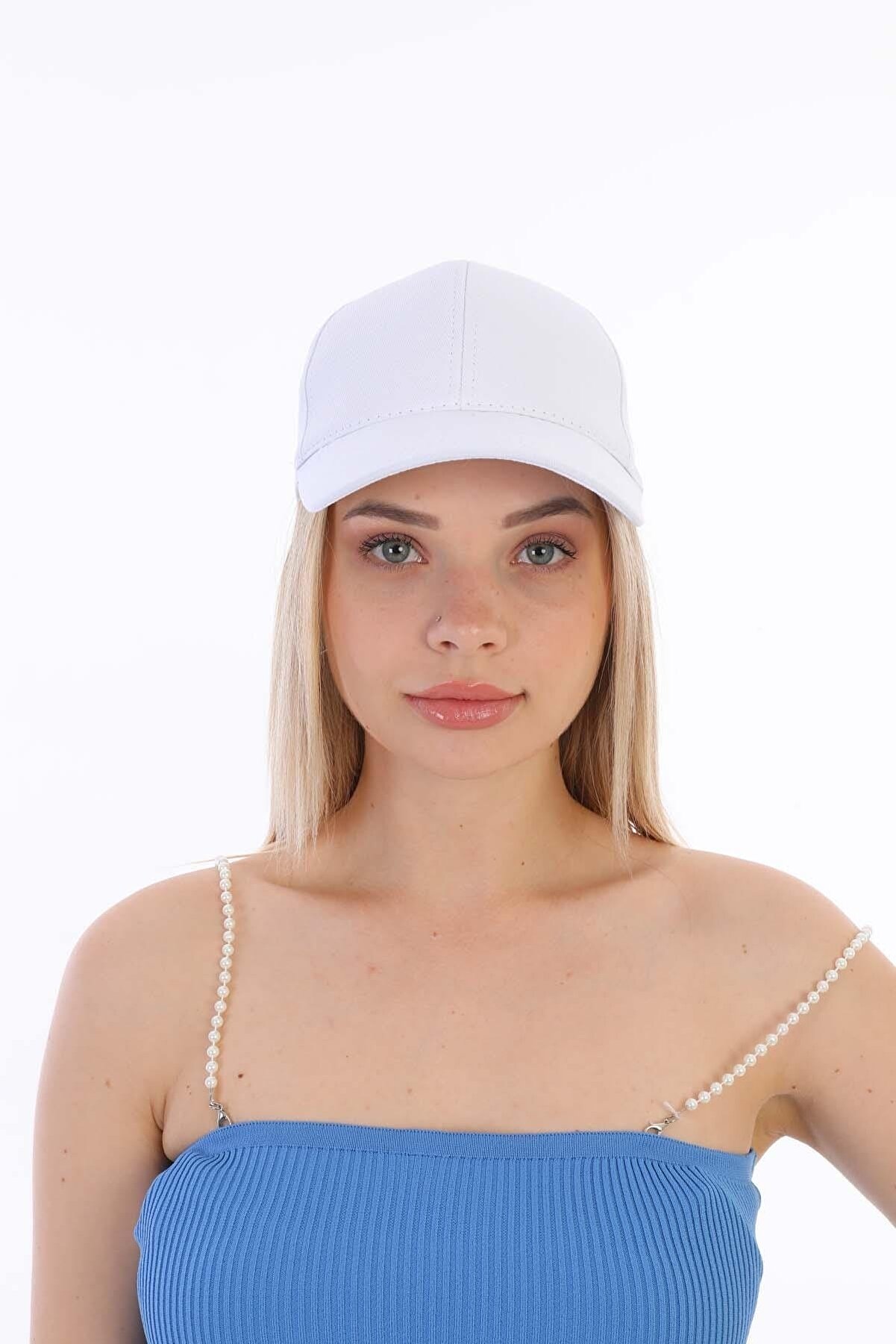 Ritagarcia Unisex Ayarlanabilir Beyaz Spor Basic Şapka