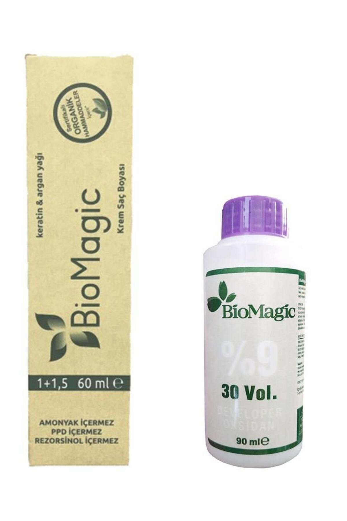 BioMagic Amonyaksız Krem Saç Boyası 60 ml 9.11 - Yoğun Küllü Sarı + Oksidan 90 ml