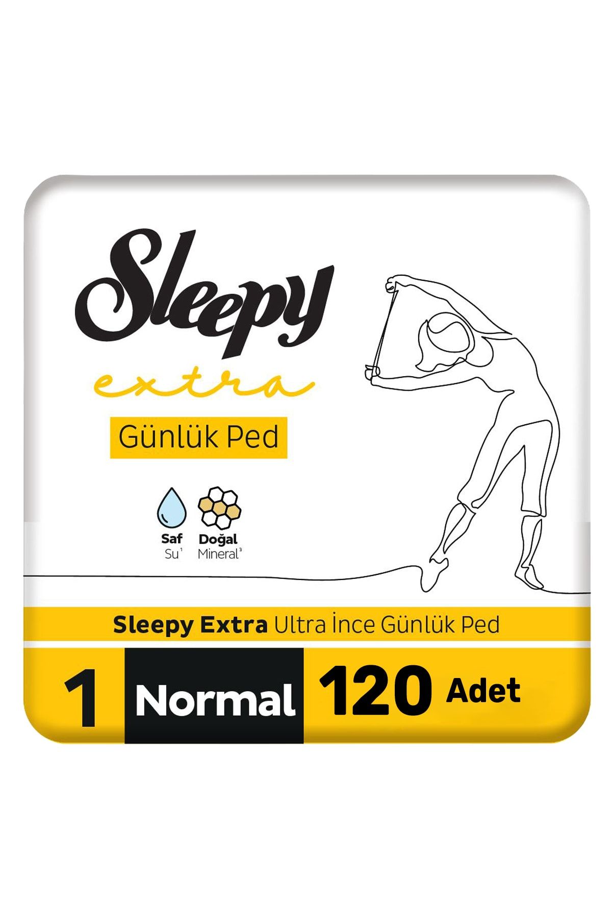 Sleepy Extra Ultra Ince Günlük Ped Normal 3x40=120 Adet Ped