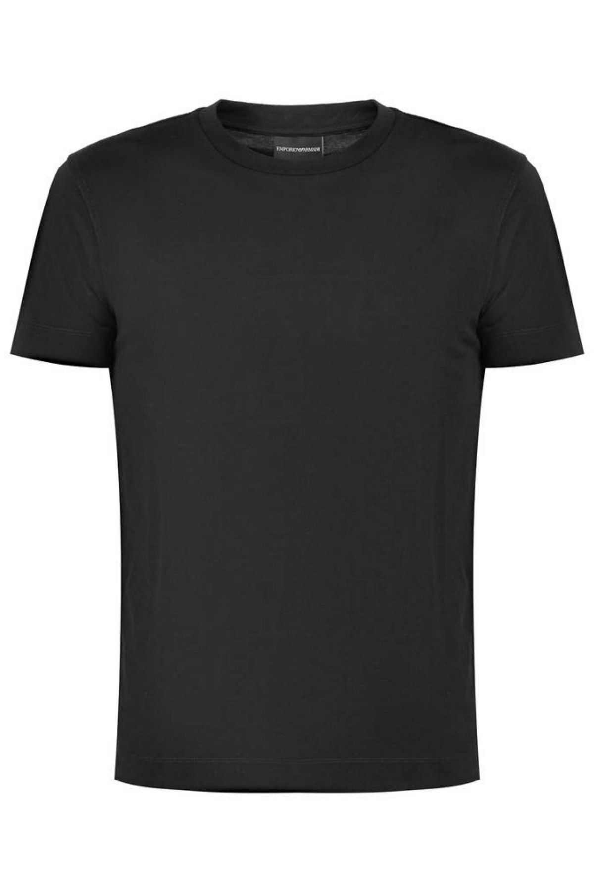 Emporio Armani Erkek Marka Logolu Rahat Siyah T-Shirt 8N1T83 1J2VZ-0999