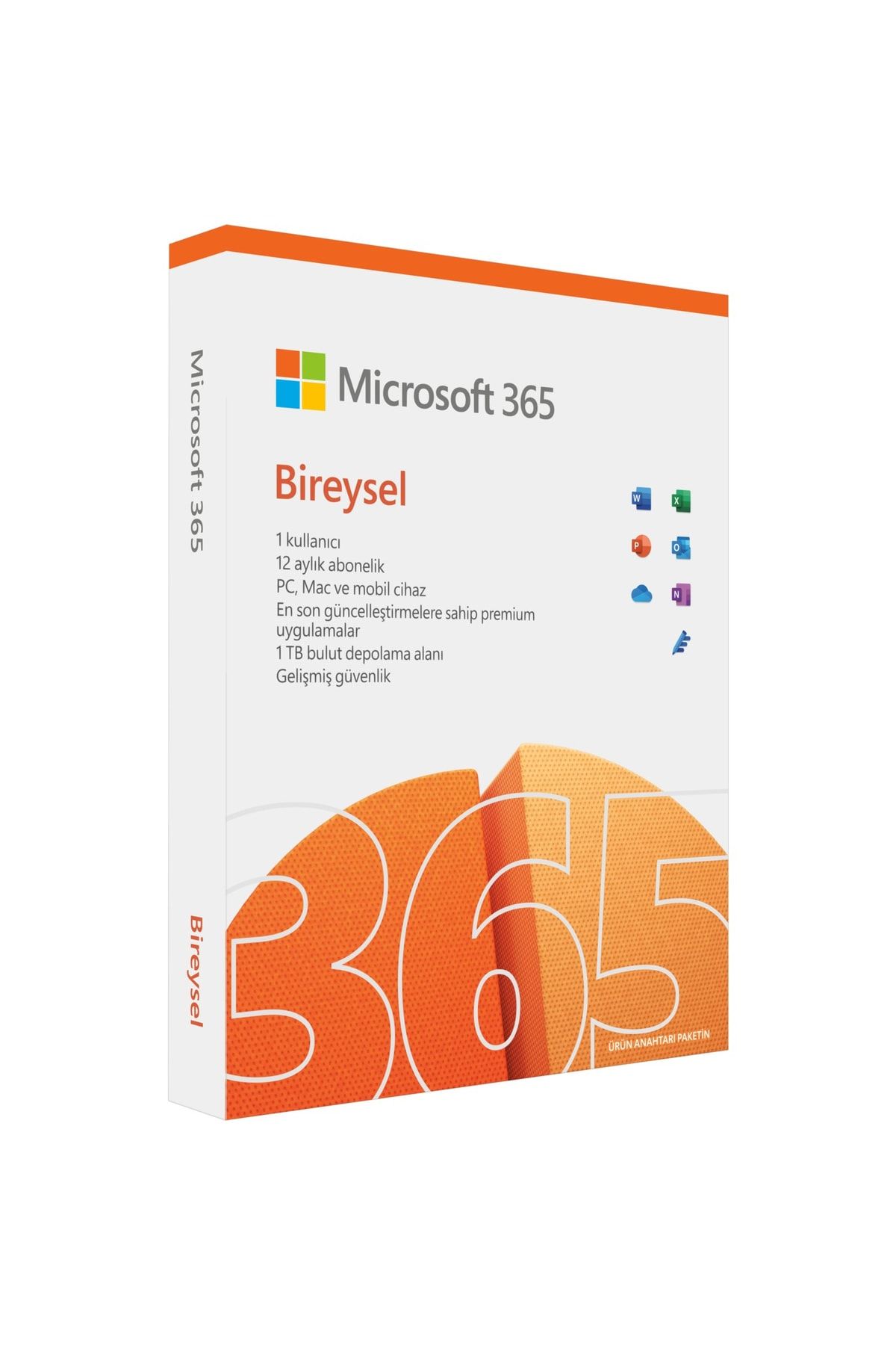 Microsoft Office 365 Bireysel QQ2-01451 Türkçe Kutulu Ofis Yazılımı