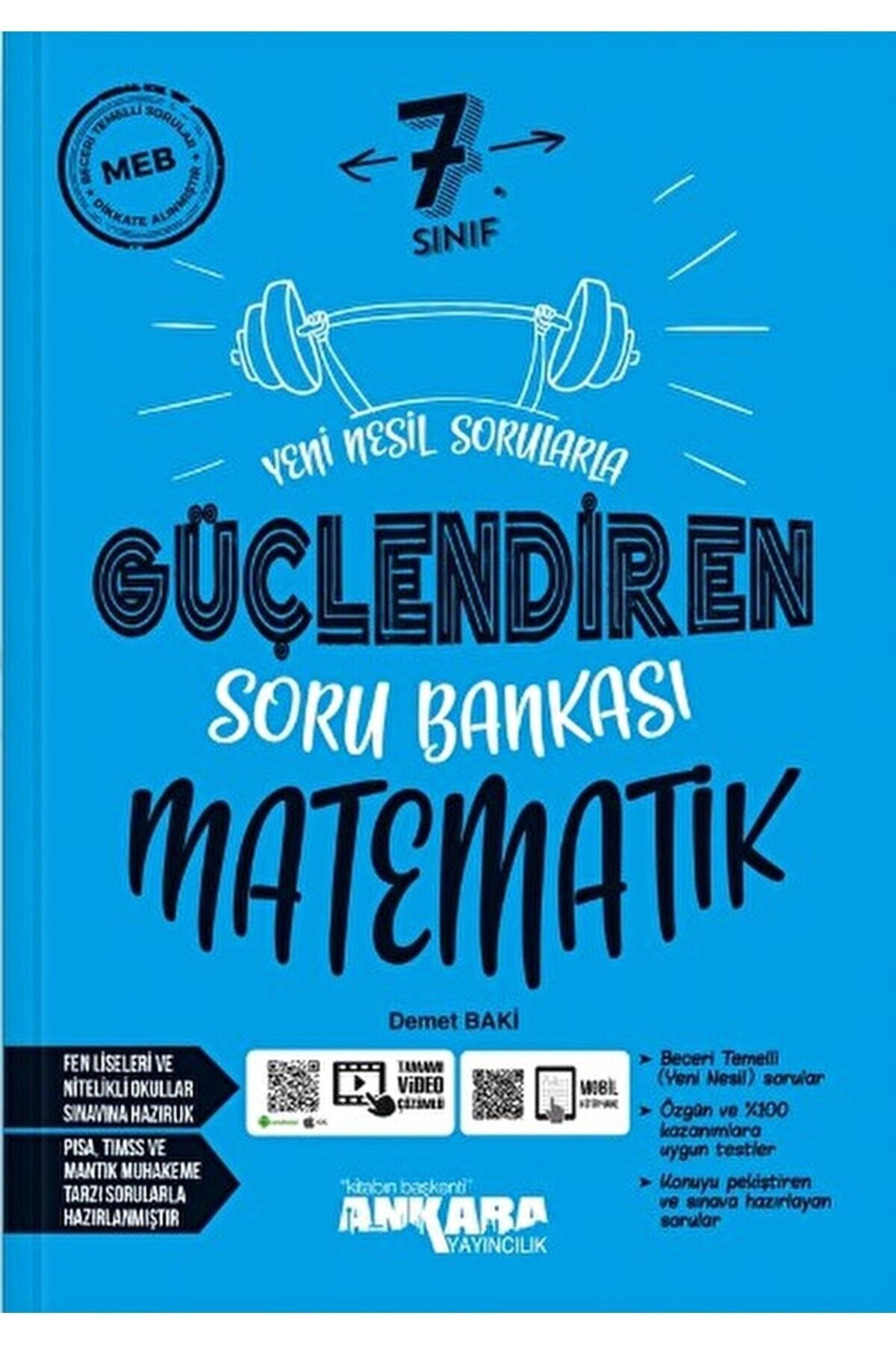Ankara Yayıncılık 7. Sınıf Matematik Güçlendiren Soru Bankası / Kolektif / Ankara Yayıncılık / 9786256442597