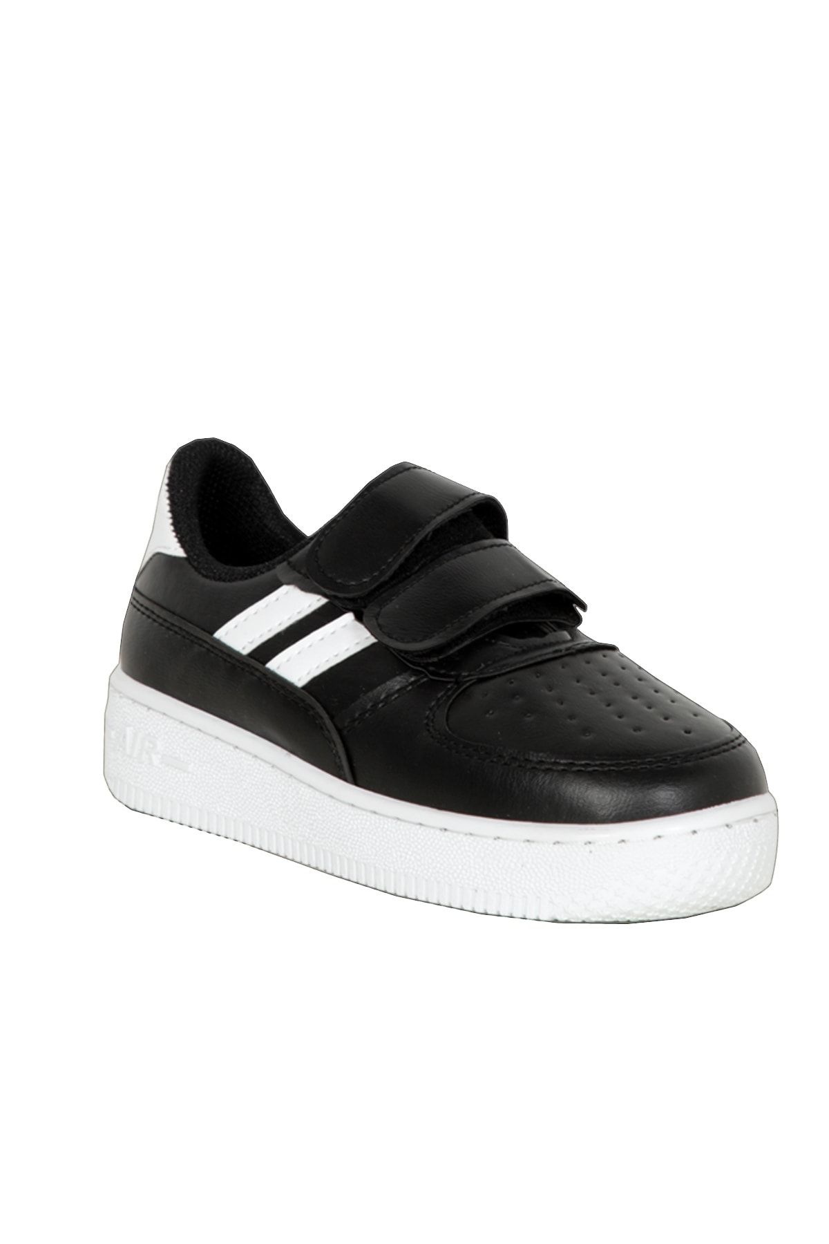 Moricha Çocuk Cırt Cırtlı Siyah Outdoor Spor Ayakkabı Sneaker