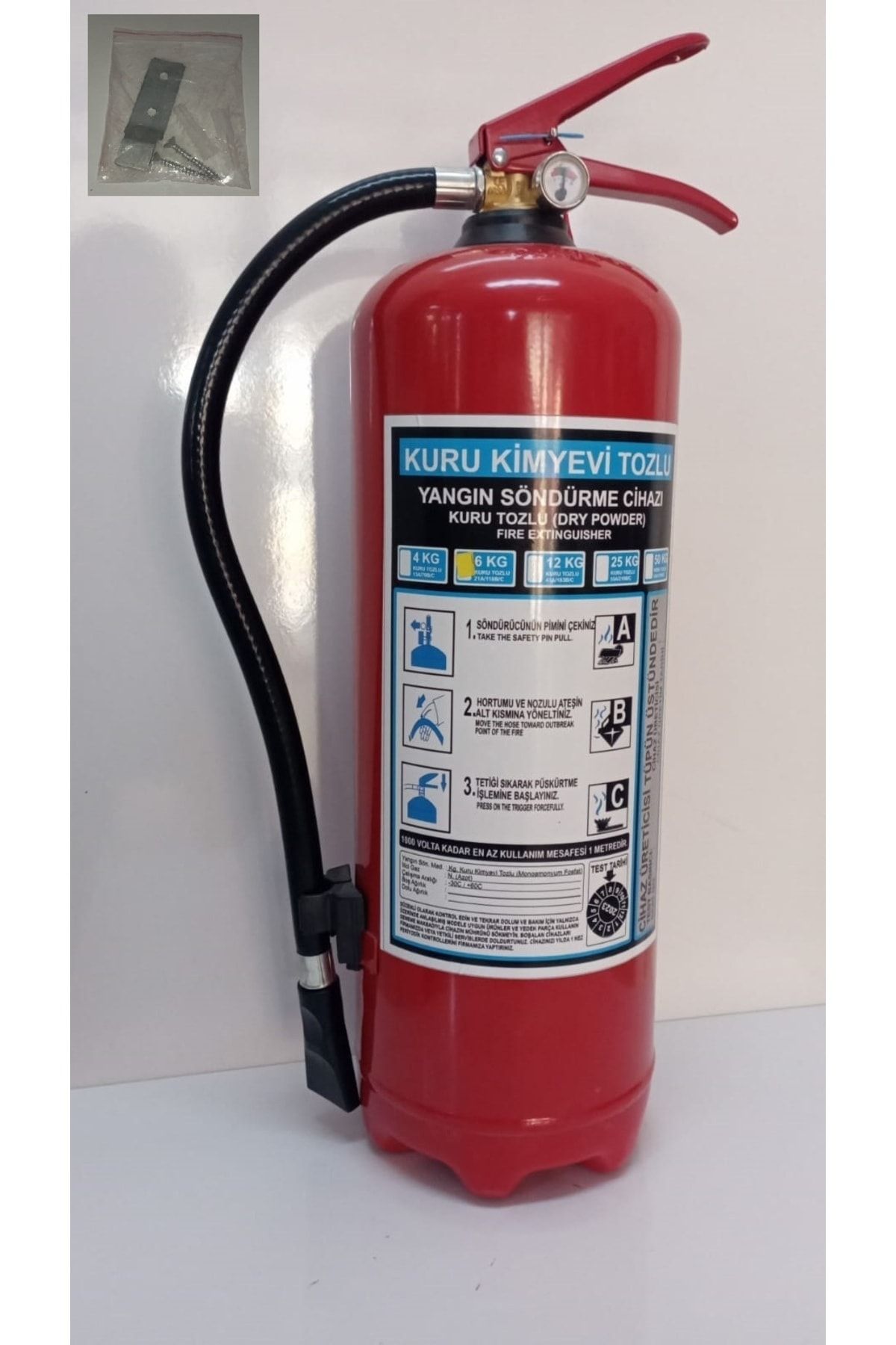 ATS 6 KG KURU KİMYEVİ TOZLU YANGIN SÖNDÜRÜME CİHAZI