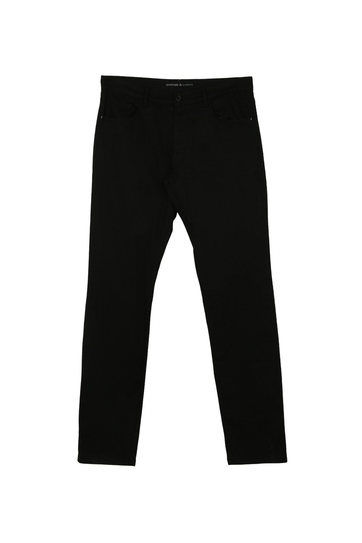 Altınyıldız Classics Altınyıldız Classics Normal Bel Boru Paça Comfort Fit Siyah Erkek Pantolon 4A0123200093