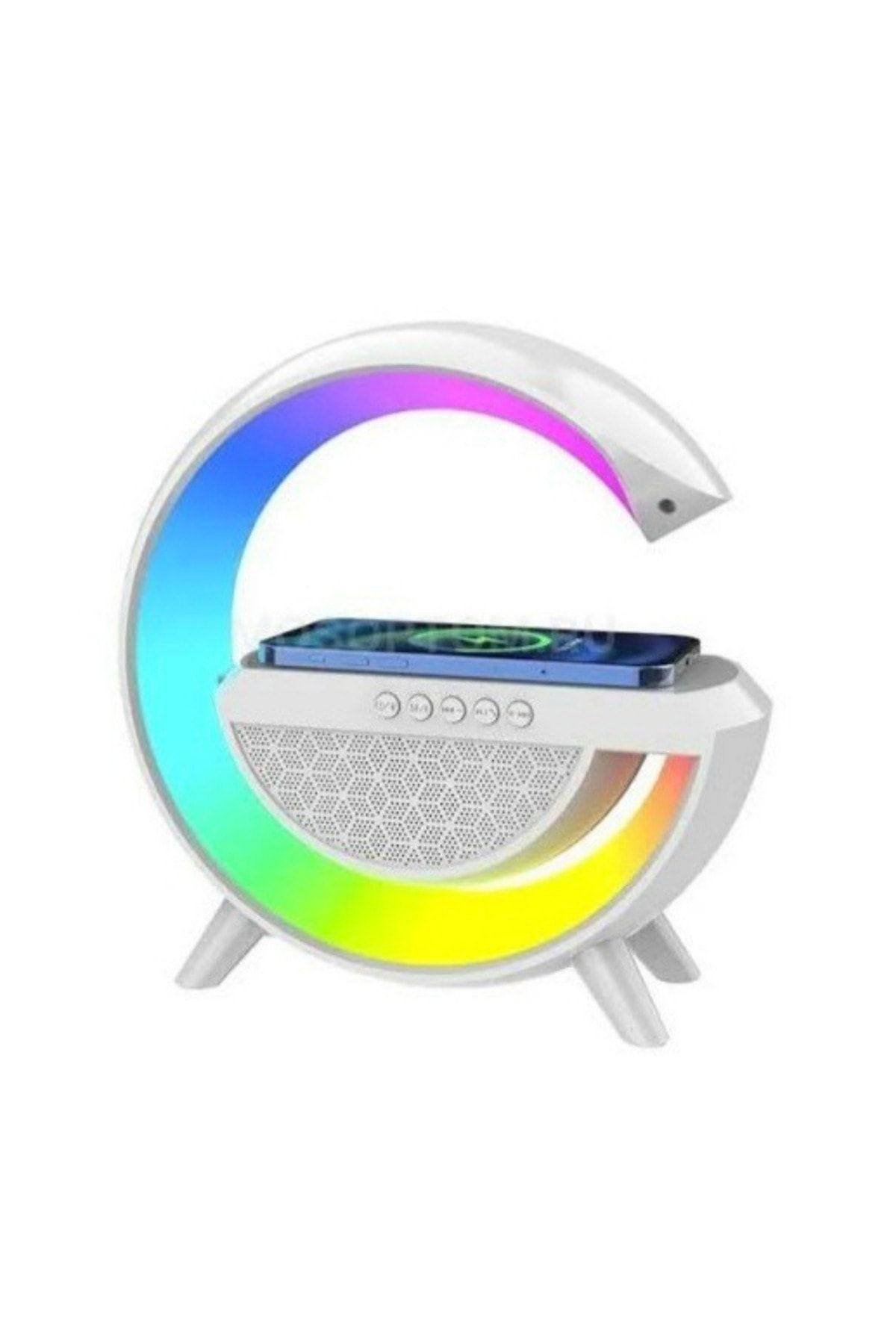 Genel Markalar G şekli akıllı RGB lamba ve wirless şarj yeri gece lambası bluetooth hoparlör