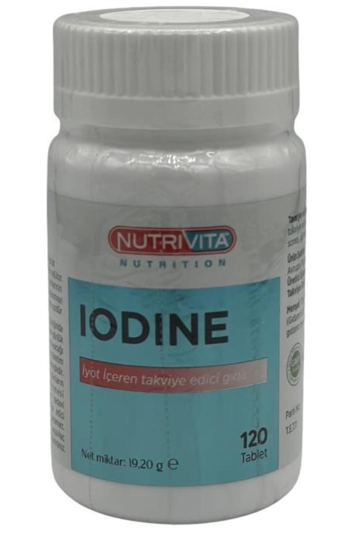 Nutrivita Nutrition Iodine 150 µg İyot 120 Tablet