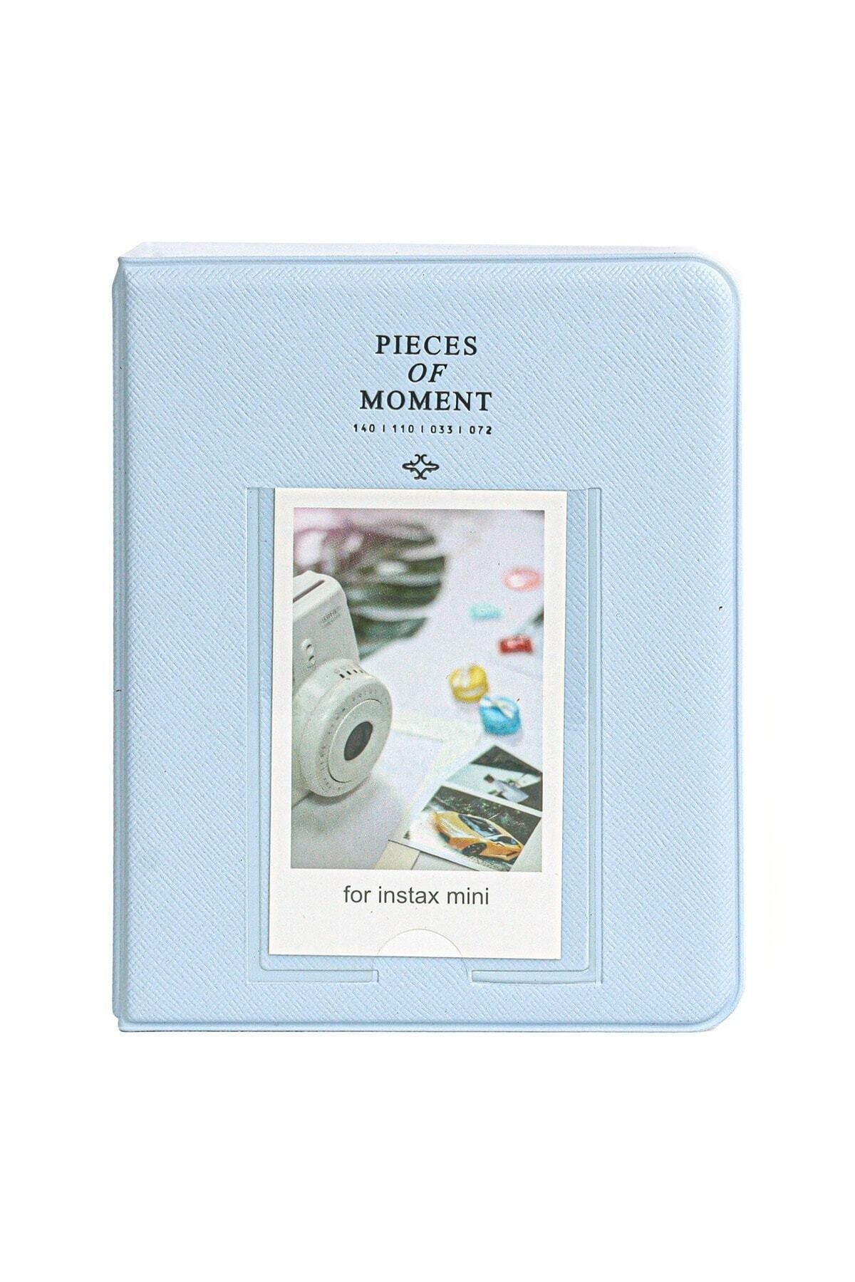 Fujifilm Instax Mini Film Uyumlu 64'lü Mavi PVC Albüm