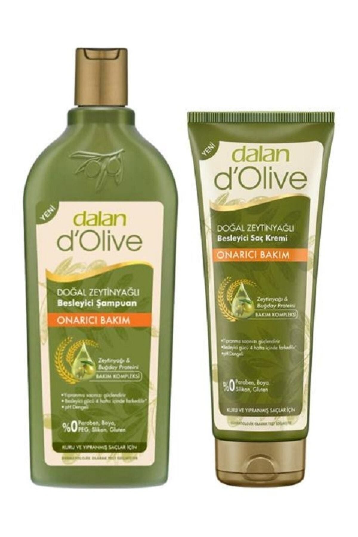 Dalan D'olive Onarıcı Bakım Şampuanı 400 ml Saç Kremi 200 ml