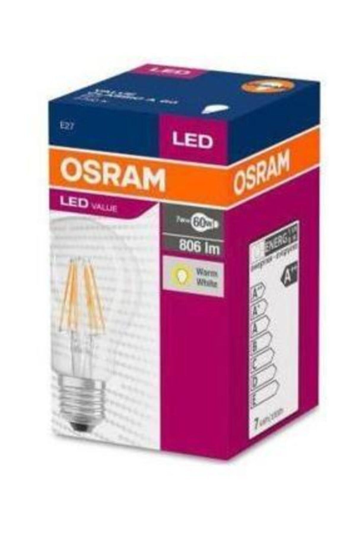 Osram 7w (60W) A60 Rustik Led Ampul Sarı 2700k (NORMAL AMPUL BOYUTLARINDADIR)