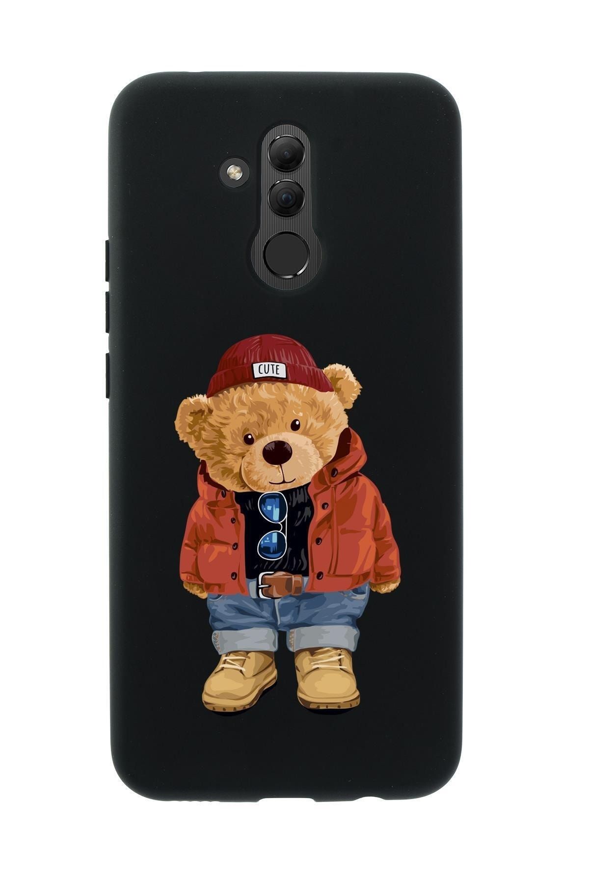 mooodcase Huawei Mate 20 Lite Teddy Bear Premium Silikonlu Telefon Kılıfı