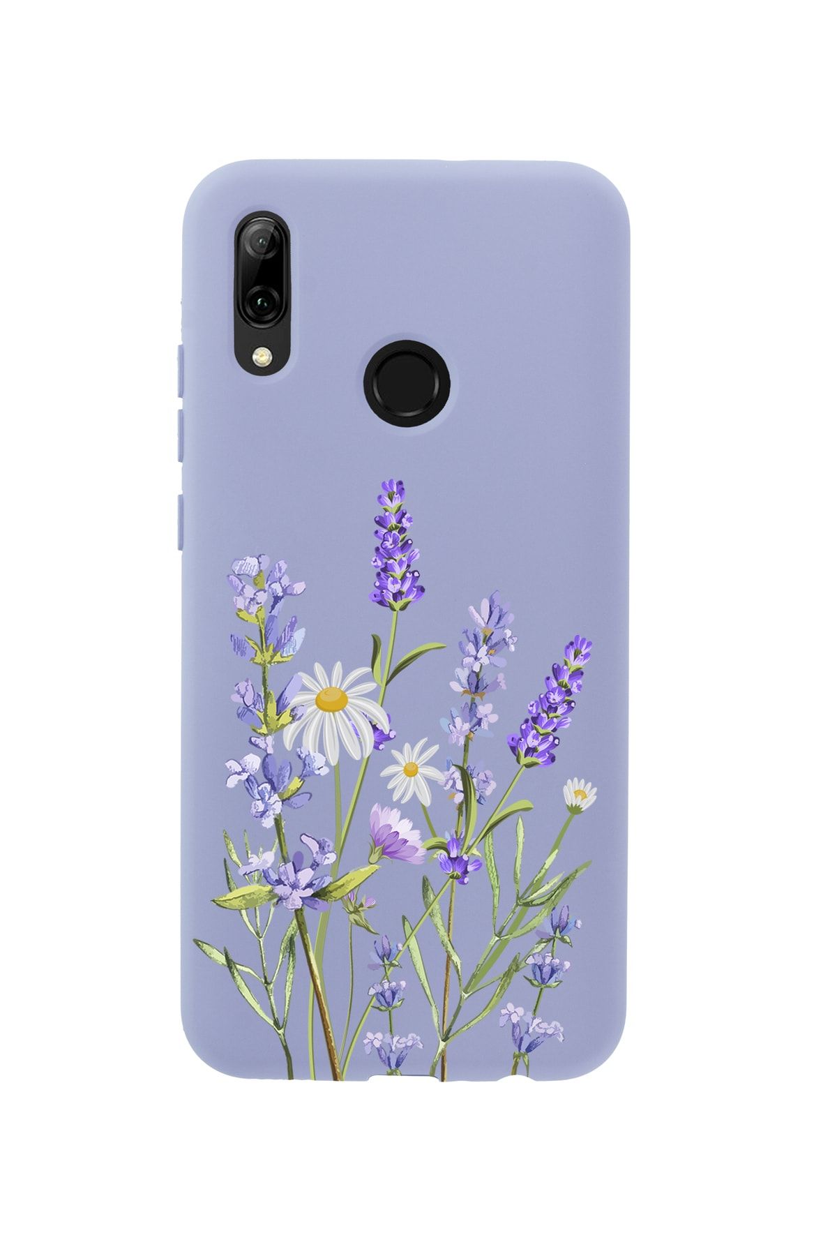 mooodcase Huawei Psmart 2019 Lavender Premium Silikonlu Lila Telefon Kılıfı