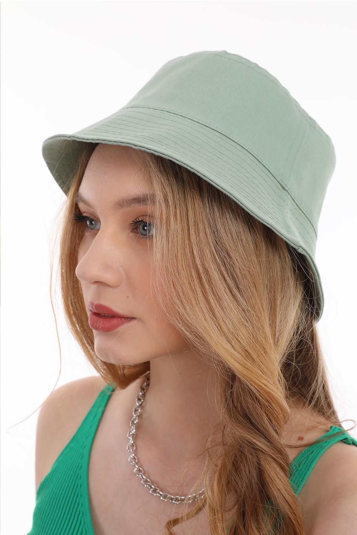 Ritagarcia Kadın Balıkçı Su Yeşili Kova Bucket Şapka