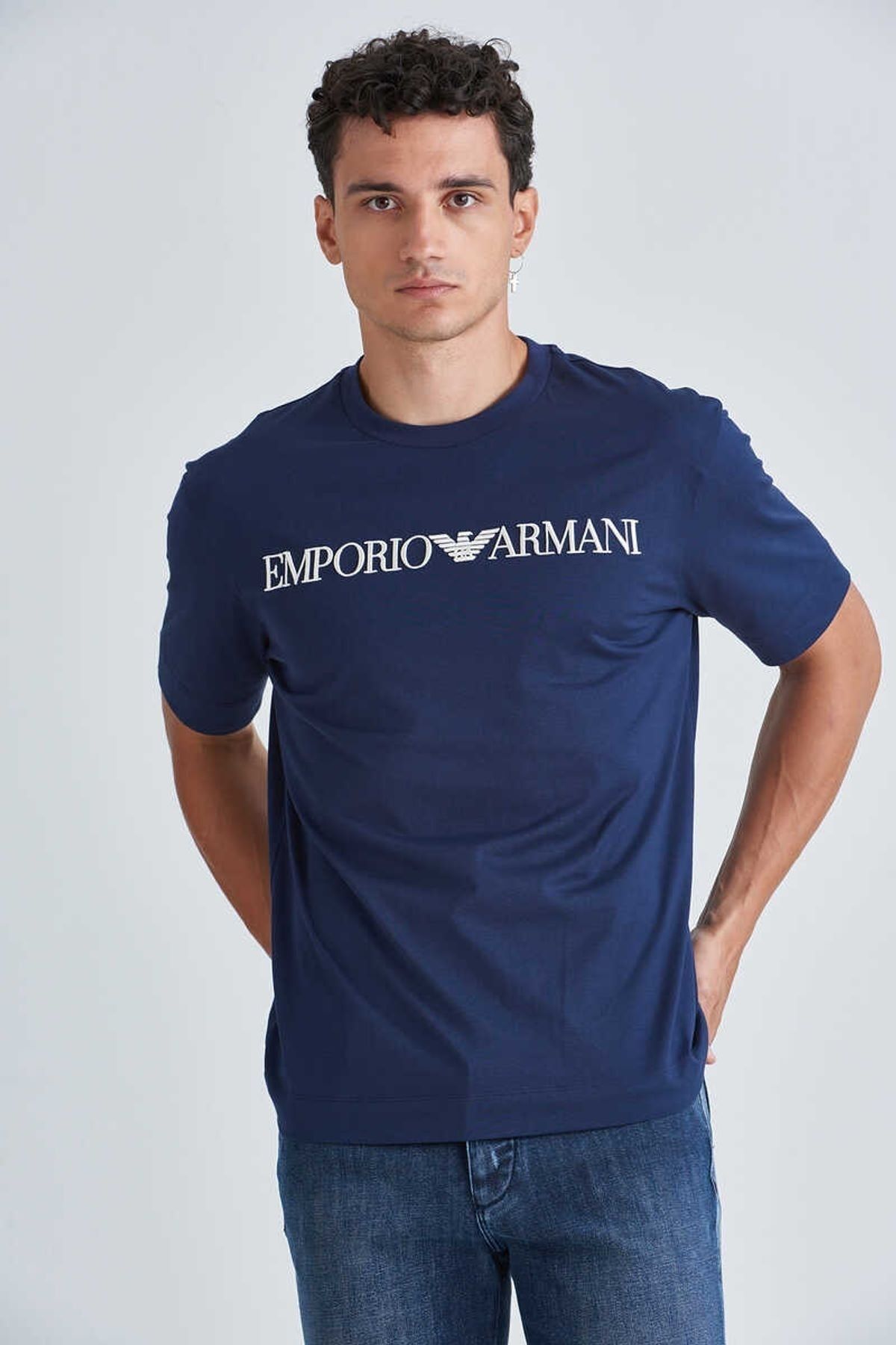 Emporio Armani Erkek Bisiklet Yaka T-Shirt