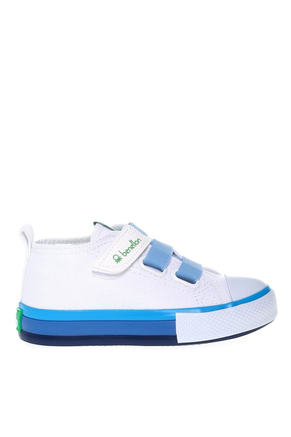 Benetton Beyaz - Mavi Erkek Çocuk Yürüyüş Ayakkabısı BN-30649 688-Beyaz-Mavi