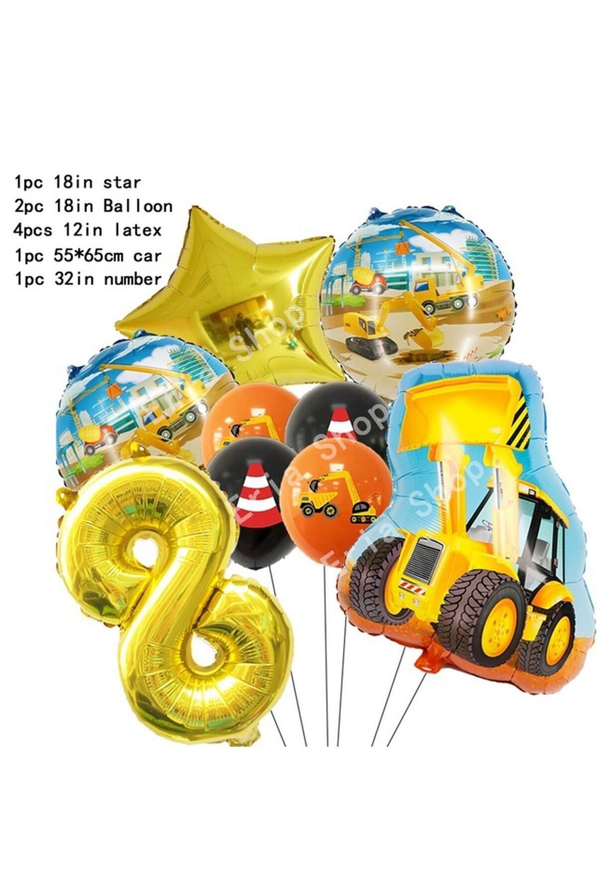 Mini Parti Mini Party İnşaat Balon Set 2