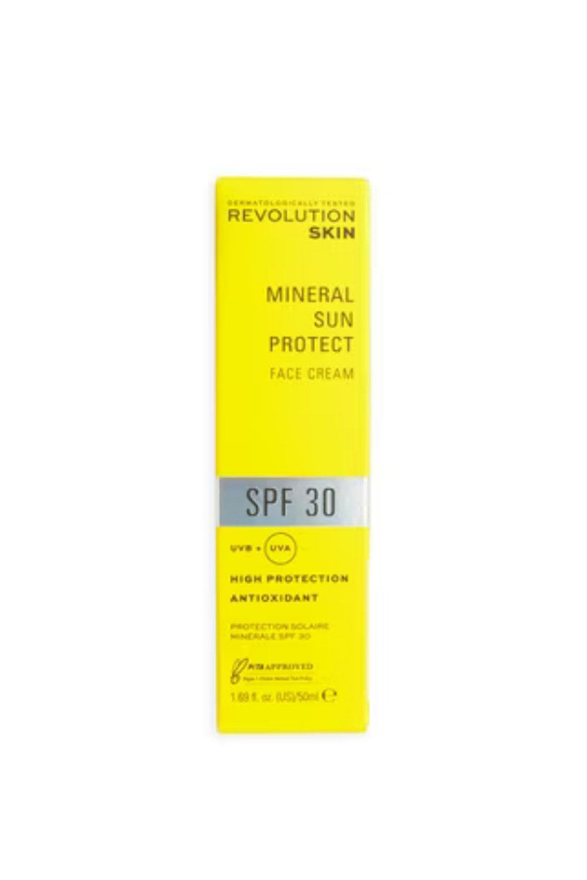 Revolution Çinko oksitli UV koruması - E vitamini Skincare Mineral Güneş Kremi SPF 30 50 ml