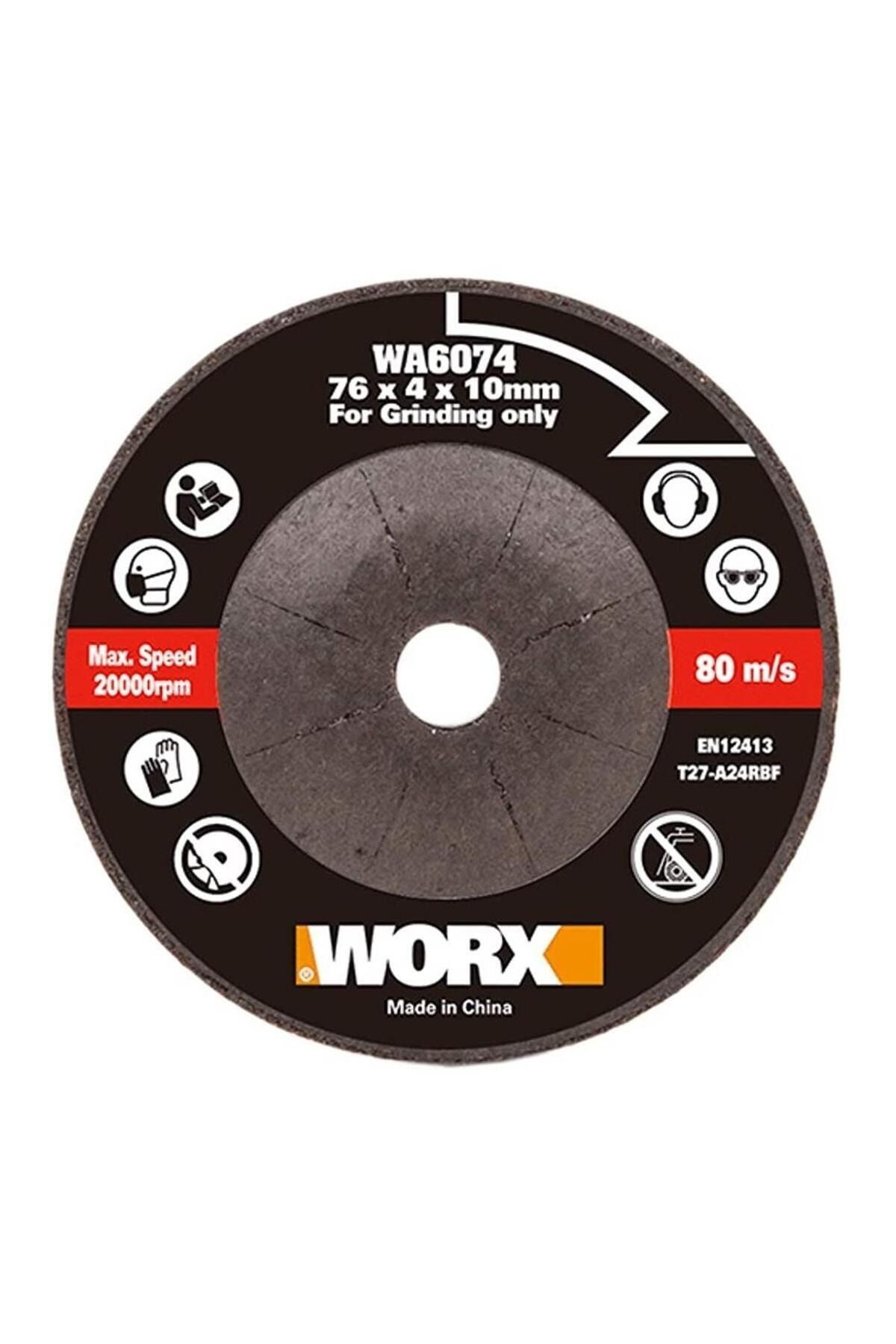 Worx WA6074 WX801 İçin 76x10mm Metal Taşlama Taşı