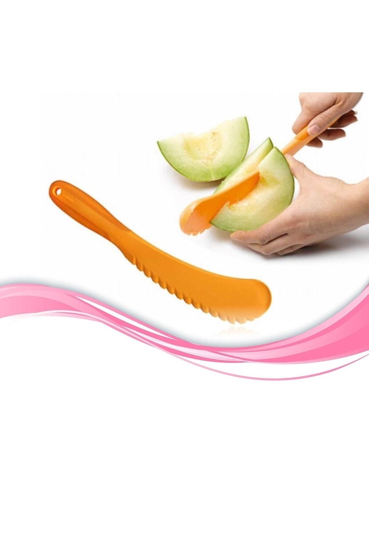 Buffer ® Pratik Kolay Kavun Kesme Çekirdek Ayıklama Bıçağı Plastik Aparat