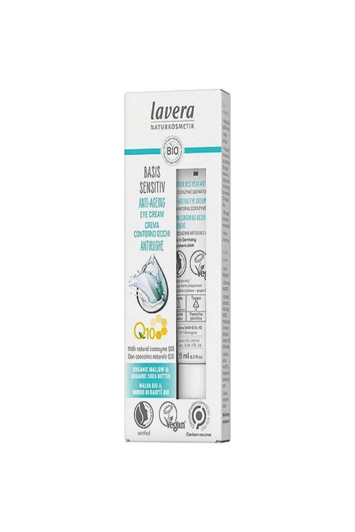 Lavera Basis Sensitiv Anti-Ageing Q10 Yaşlanma Karşıtı Göz Kremi 15 ml