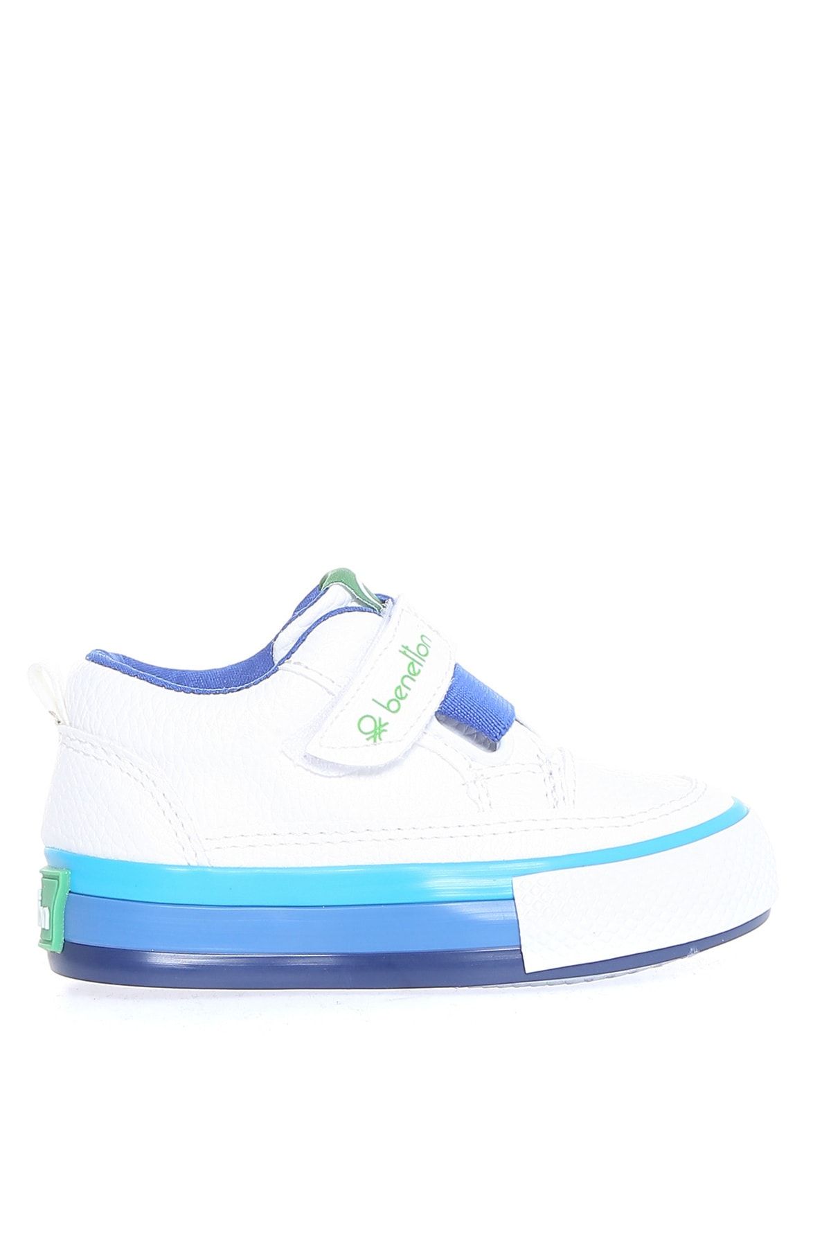 Benetton Beyaz - Mavi Bebek Yürüyüş Ayakkabısı BN-30445 688-Beyaz Mavi