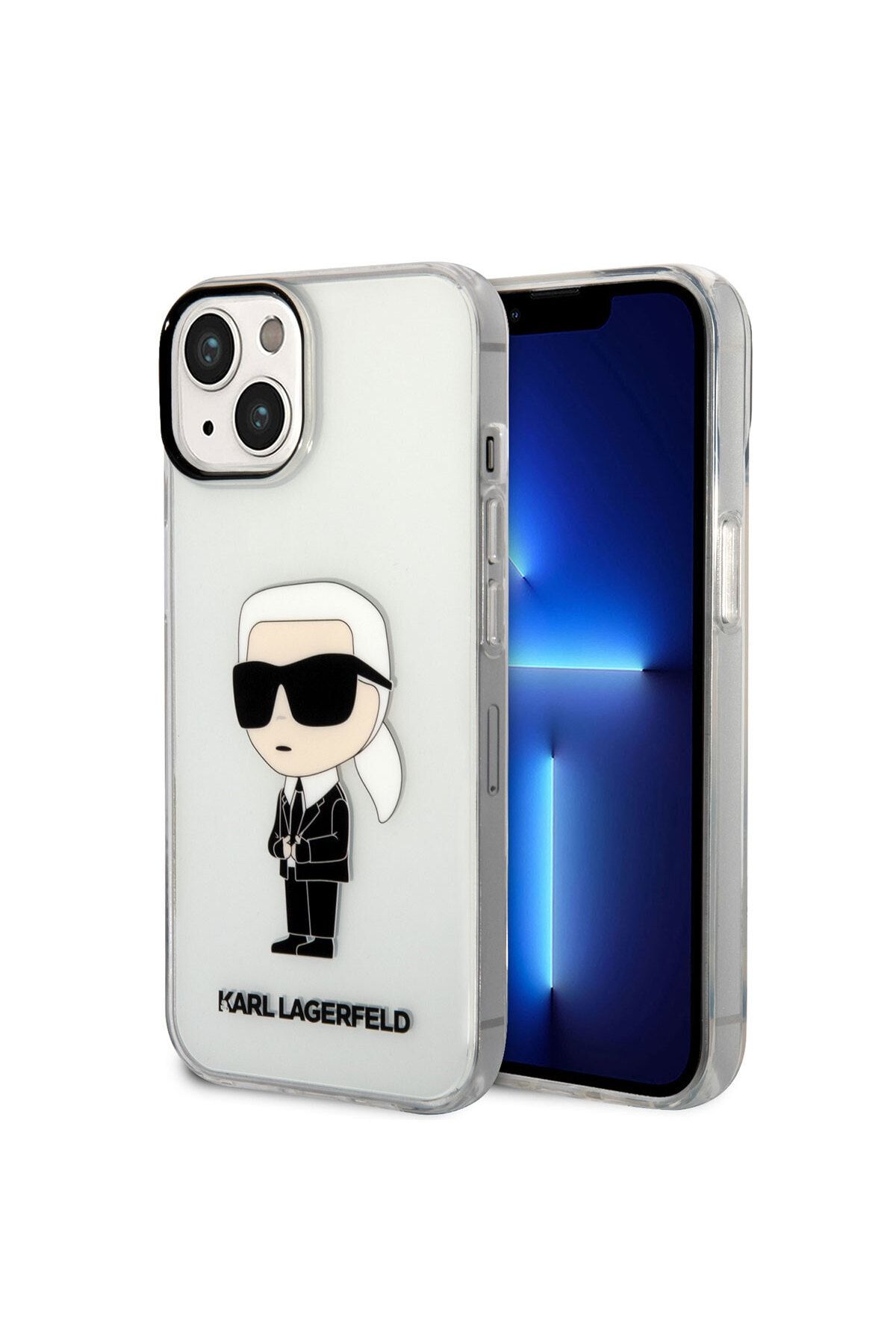 Karl Lagerfeld Iphone 14 Uyumlu Lisanslı Kılıf Karl Transparan Ikonik Karl Dizayn Kapak