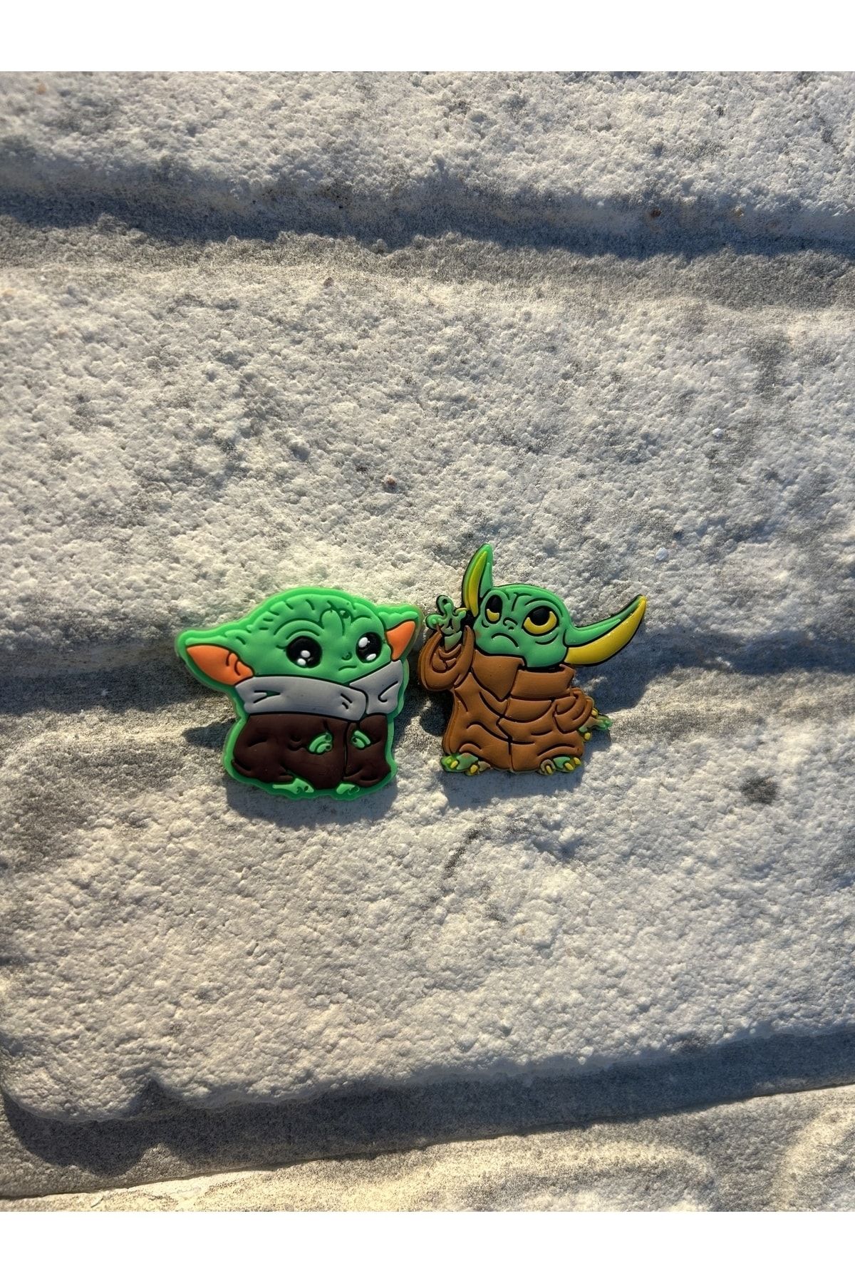 Crocs Terlik Süsü Jibbitz Usta Yoda ve Baby Yoda 2’li Set Charm Pin