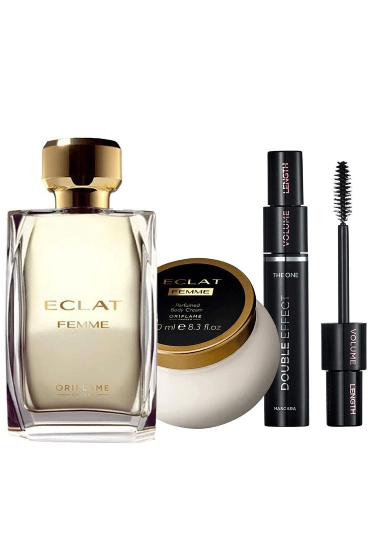 Oriflame Eclat Femme Edt 50 ml Kadın Parfüm + Vücut Losyonu + Maskara Paketi  ELİTKOZMETİK-35462