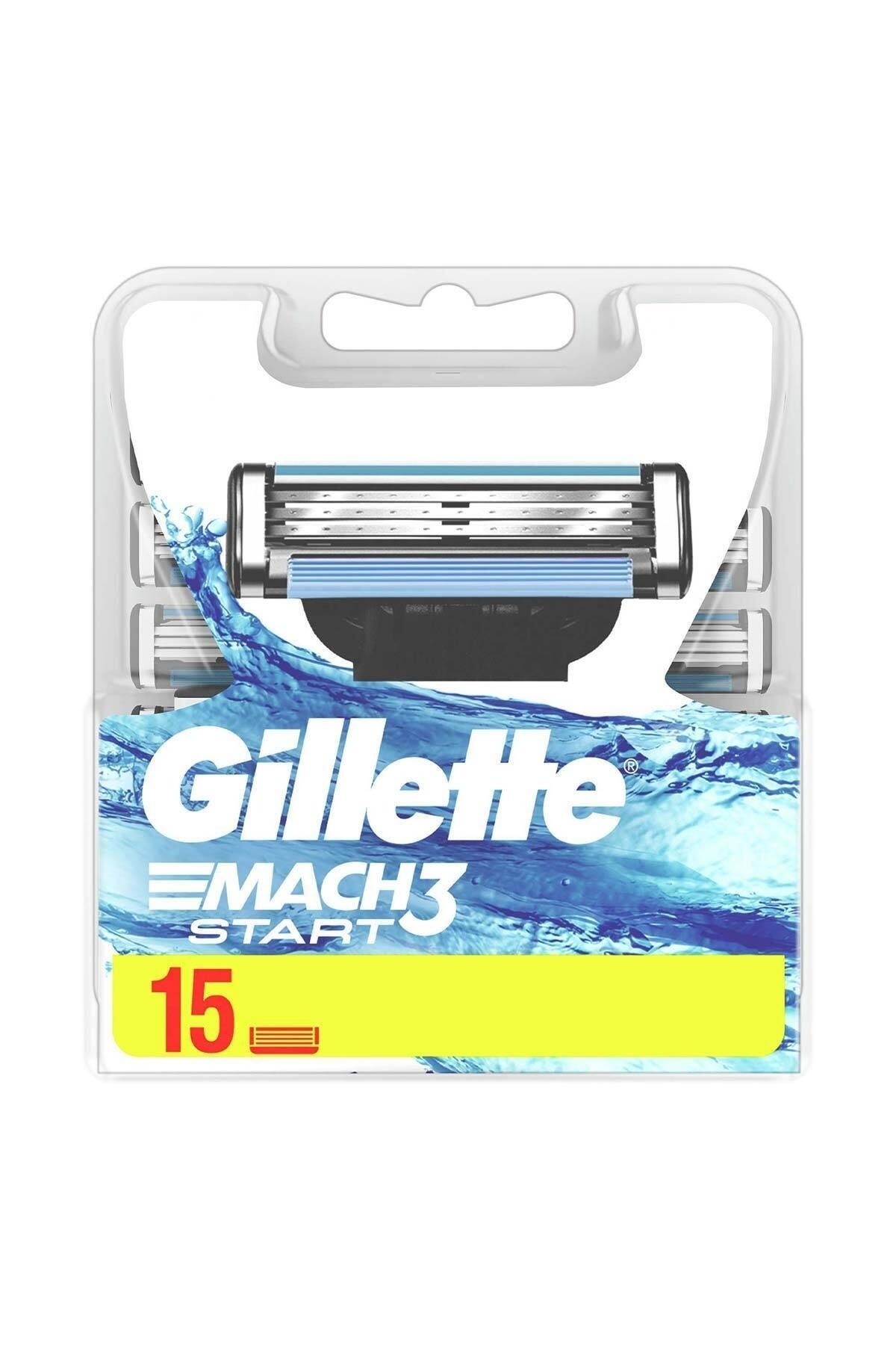 Gillette Mach3 Start Yedek Tıraş Bıçağı 15'li