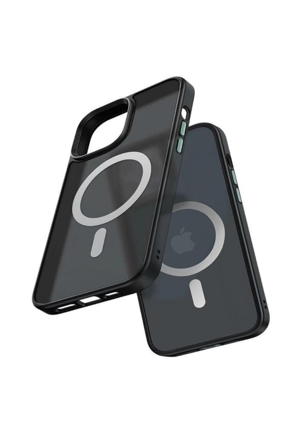 Mcdodo Iphone 13 Pro Uyumlu Siyah Mat Magsafe Kılıf Pc-2678
