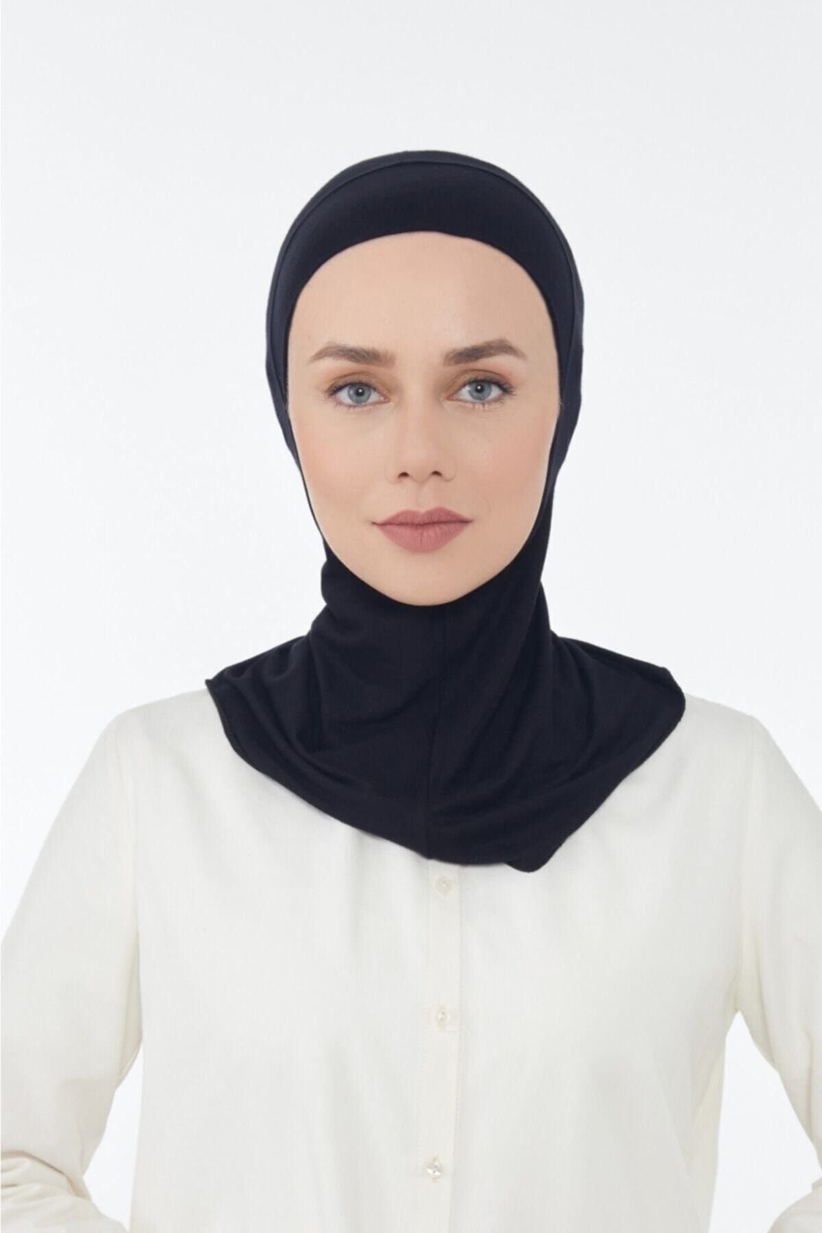 LAVENDER Hijabchi Boyunluklu Bone-siyah