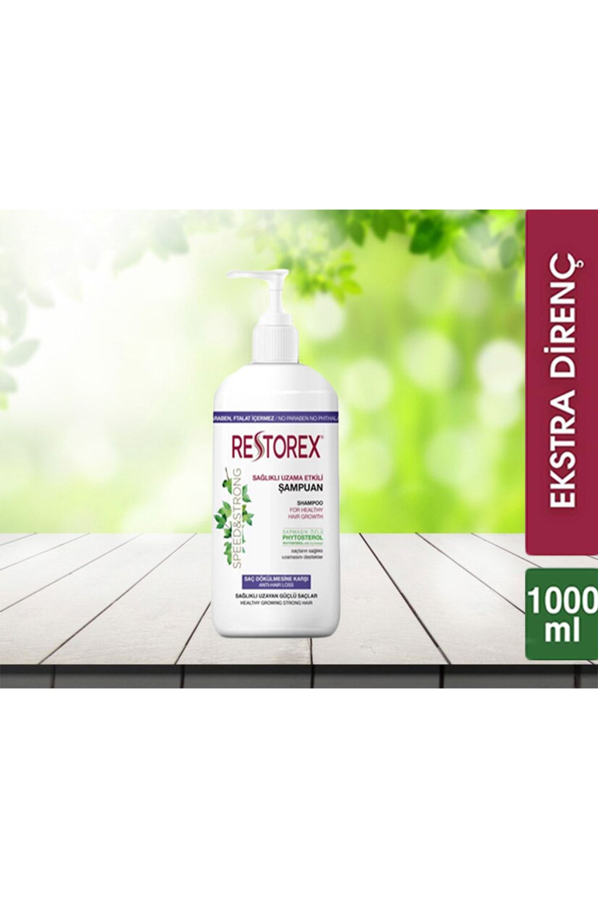 Restorex Saç Dökülmesine Karşı Sarmaşık Özlü Ekstra Direnç Şampuan 1000 ml 1 adet