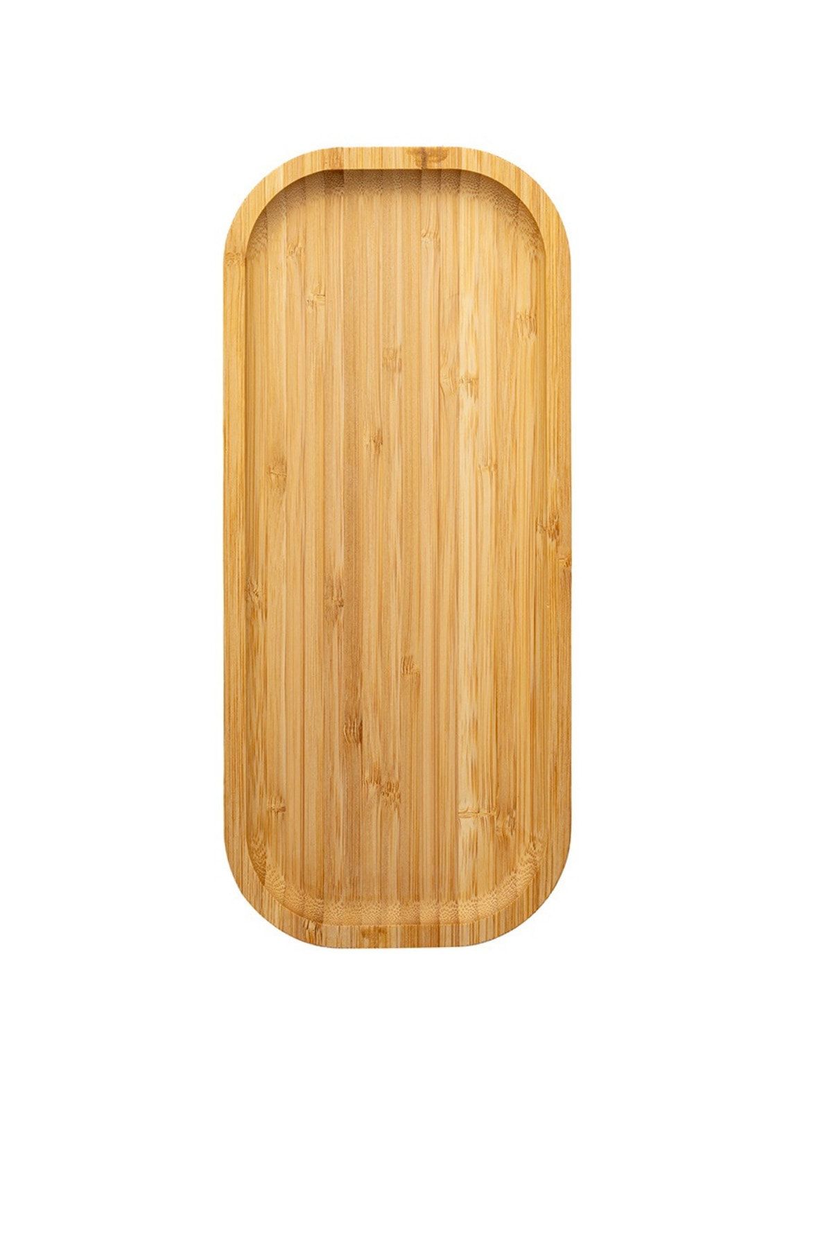 Kitchen Design Lab Bambu Dikdörtgen Sunum Tabağı, Bambu Peynir Tabağı Ve Çerezlik, 30 X 13 Cm, 1 Adet