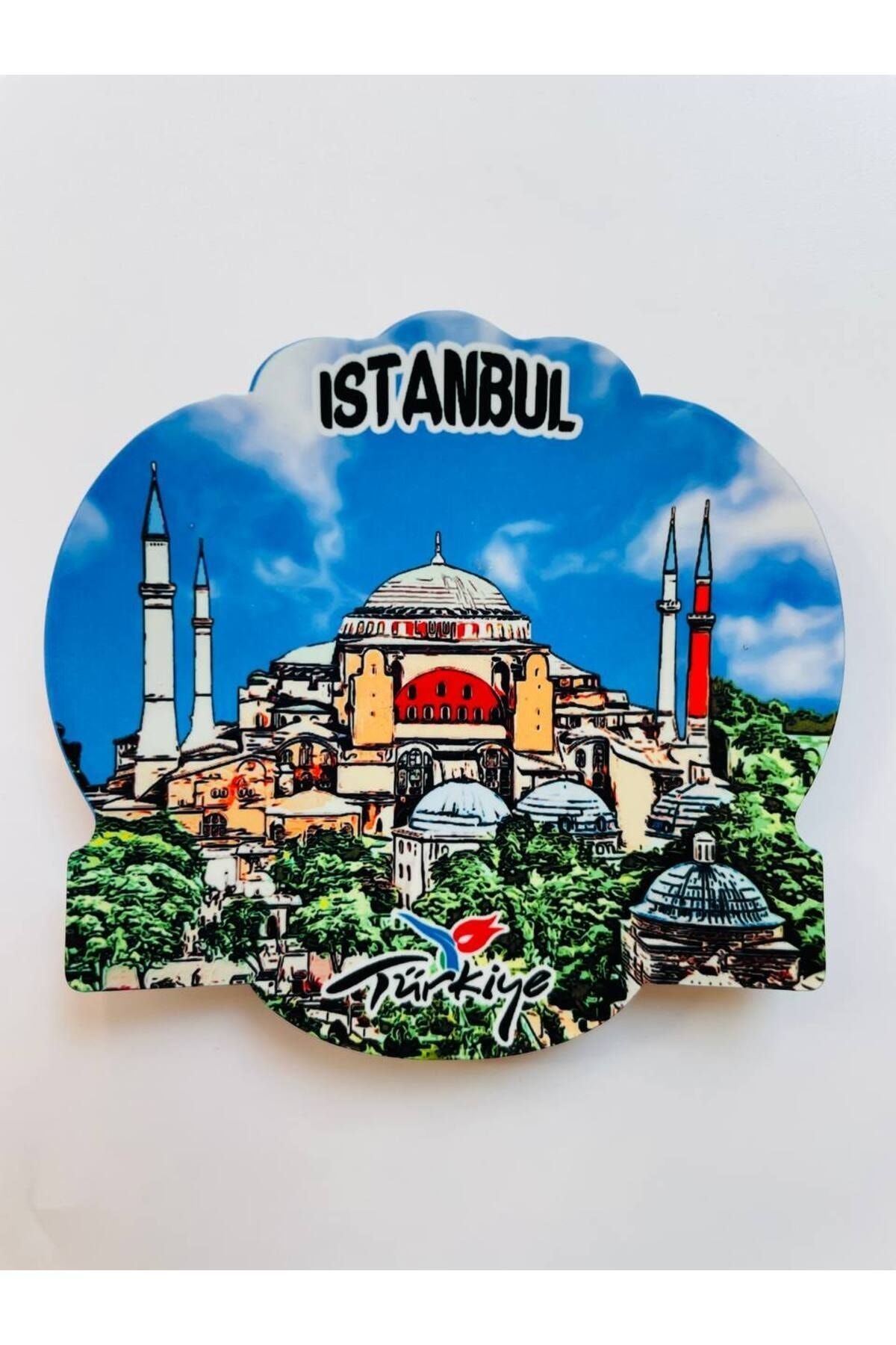 GALATA GIFT Metal Magnet, Buzdolabı, İstanbul Magneti, Sarı Renkli, Galata, Deniz, İstanbul Magneti 7cm
