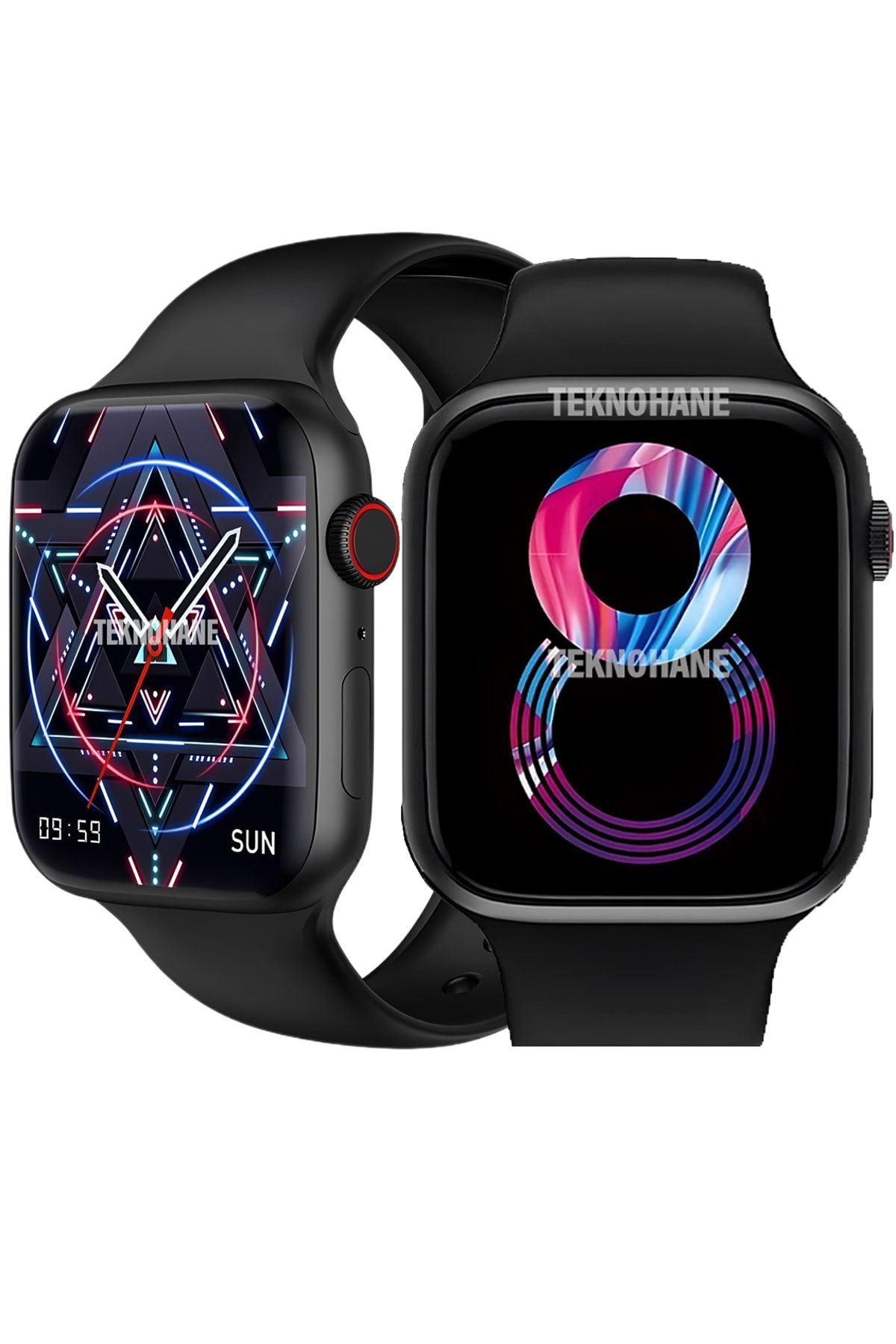 TEKNOHANE Watch 8 Pro Akıllı Saat 44 Mm Apple & Android Uyumlu Akıllı Saat WATCH-6-SAAT