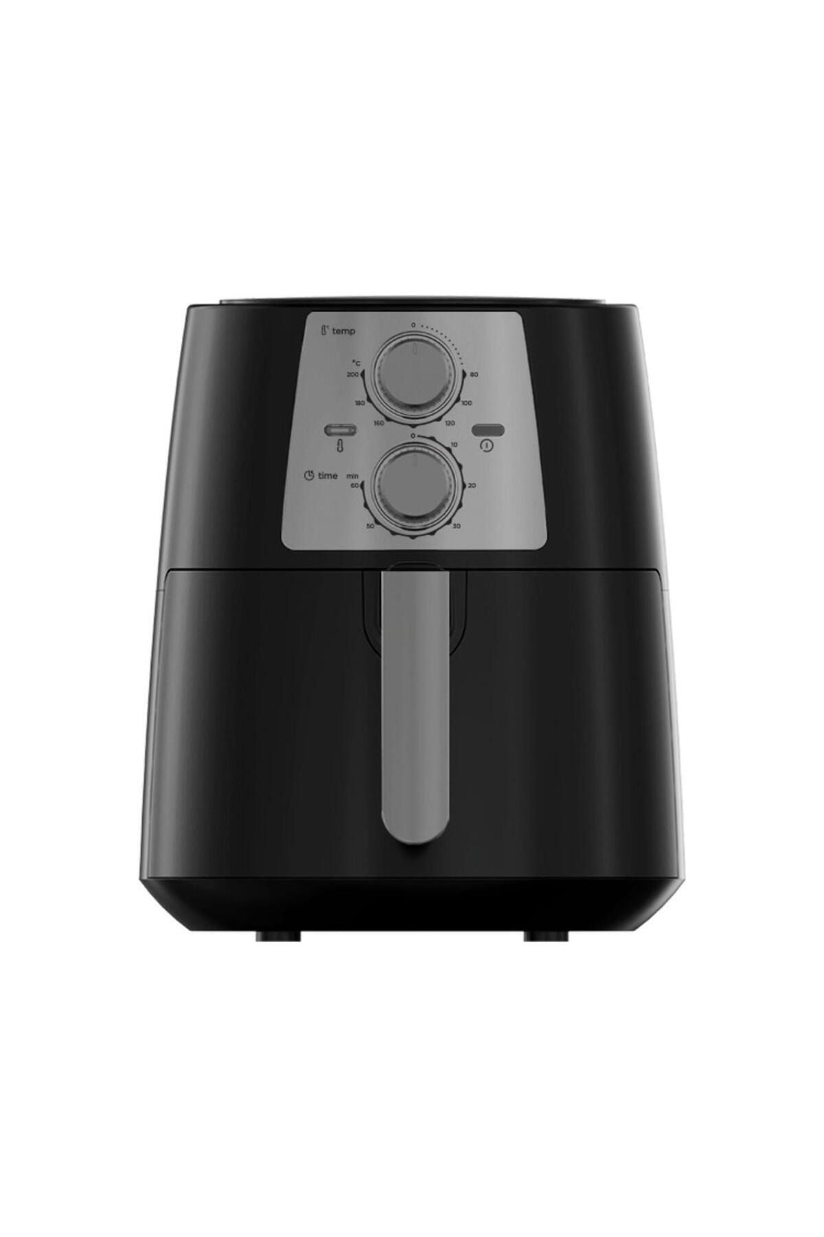 Luxell Fast Fryer XL Fritöz Black Silver 5.5 Litre Air Fryer Fastcook Colour Series